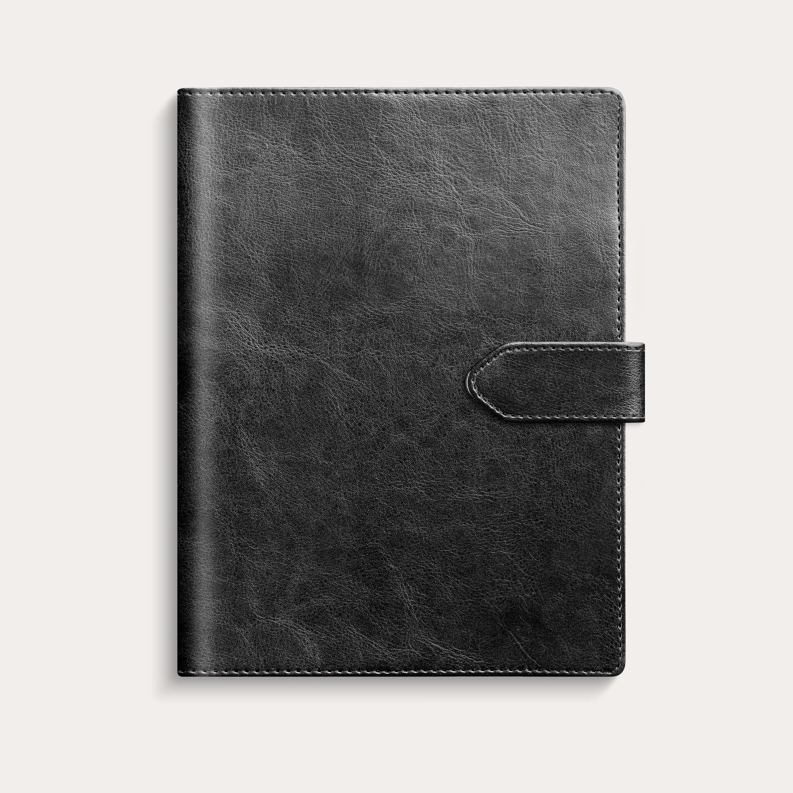 Kalender 2027 Senator A5 svart konstläder