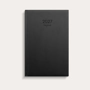 Dagbok 2027 svart konstläder