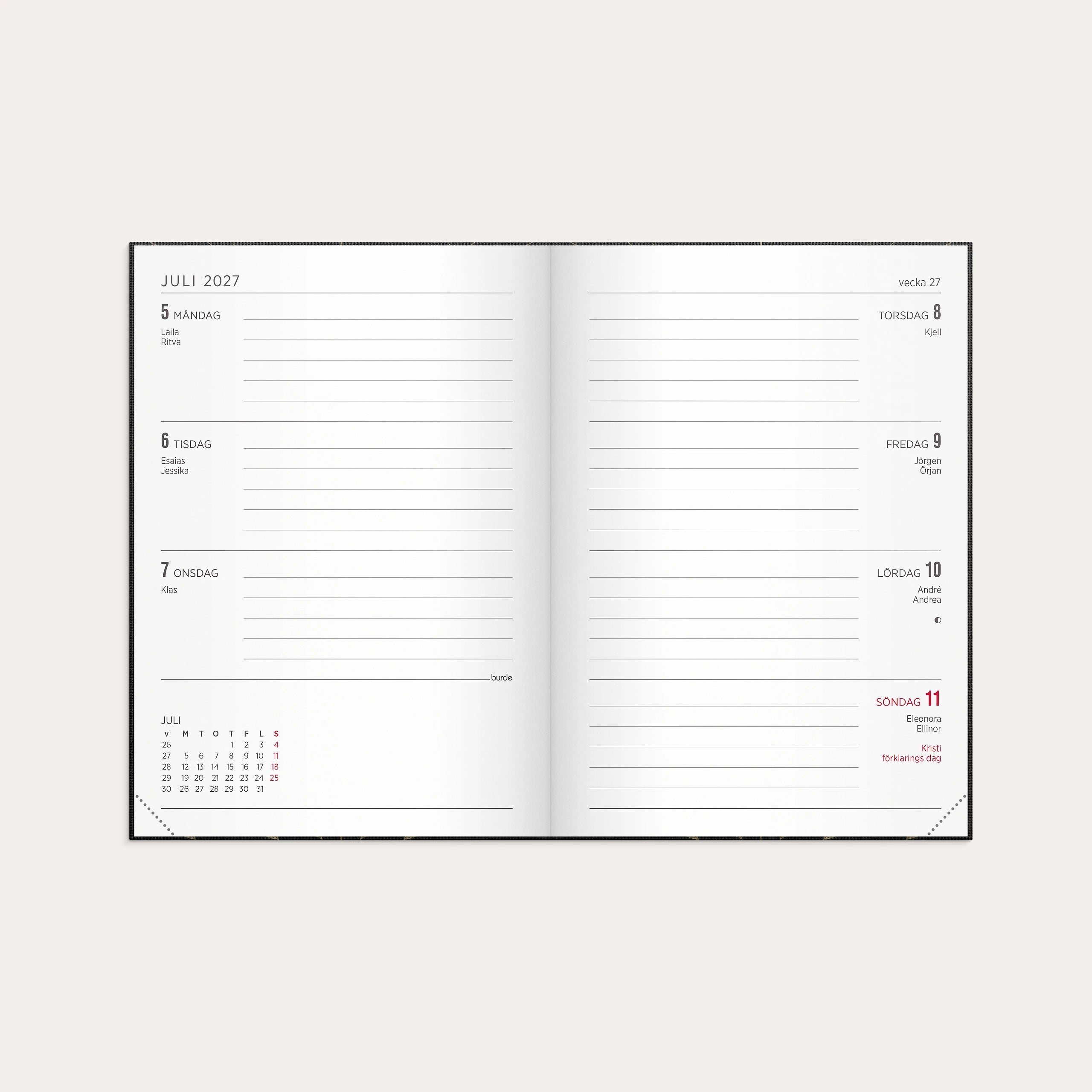Kalender 2027 Senator A6 Flora
