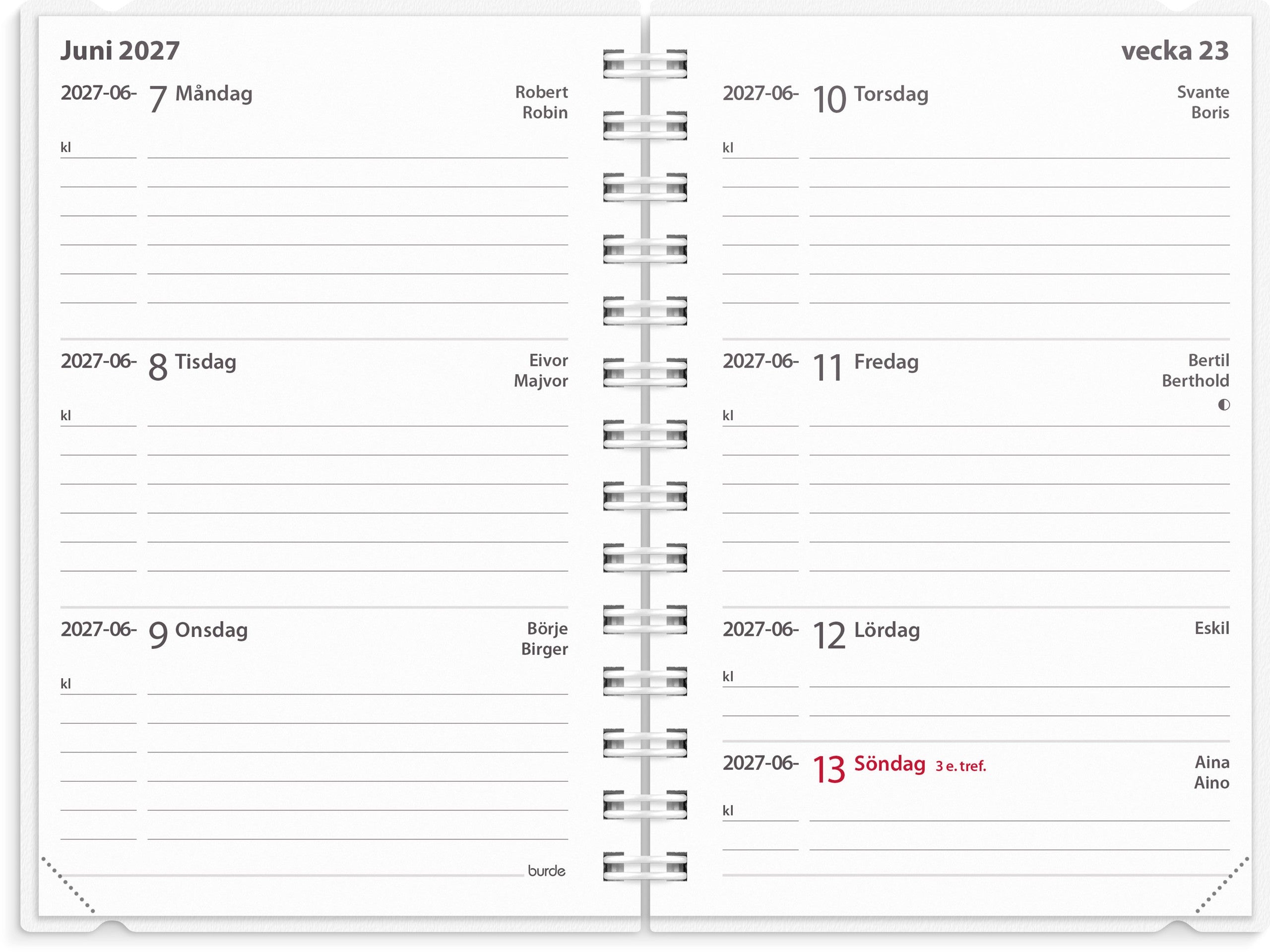 Kalender 2027 Leader 4i1