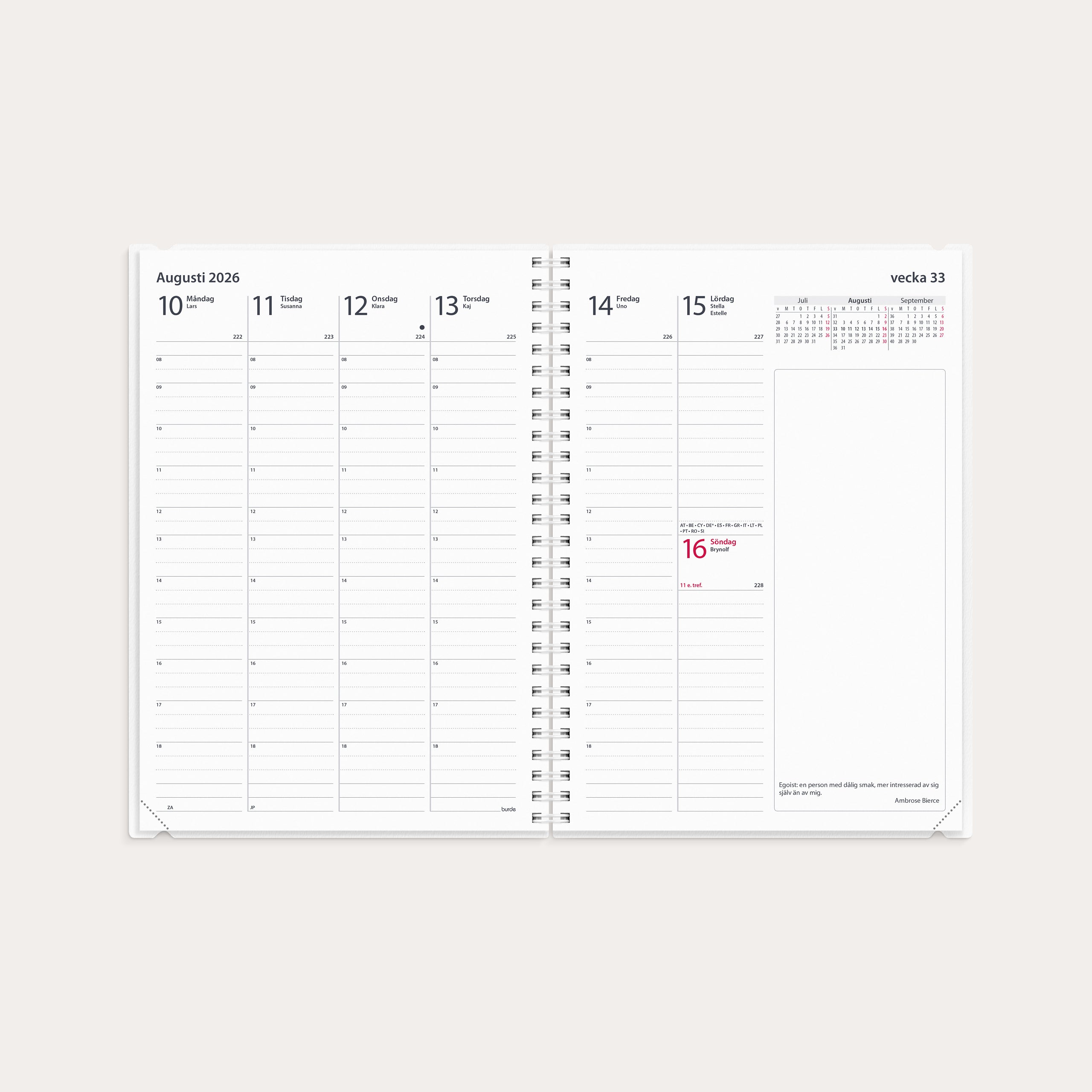 Kalender 2026 Business 4i1