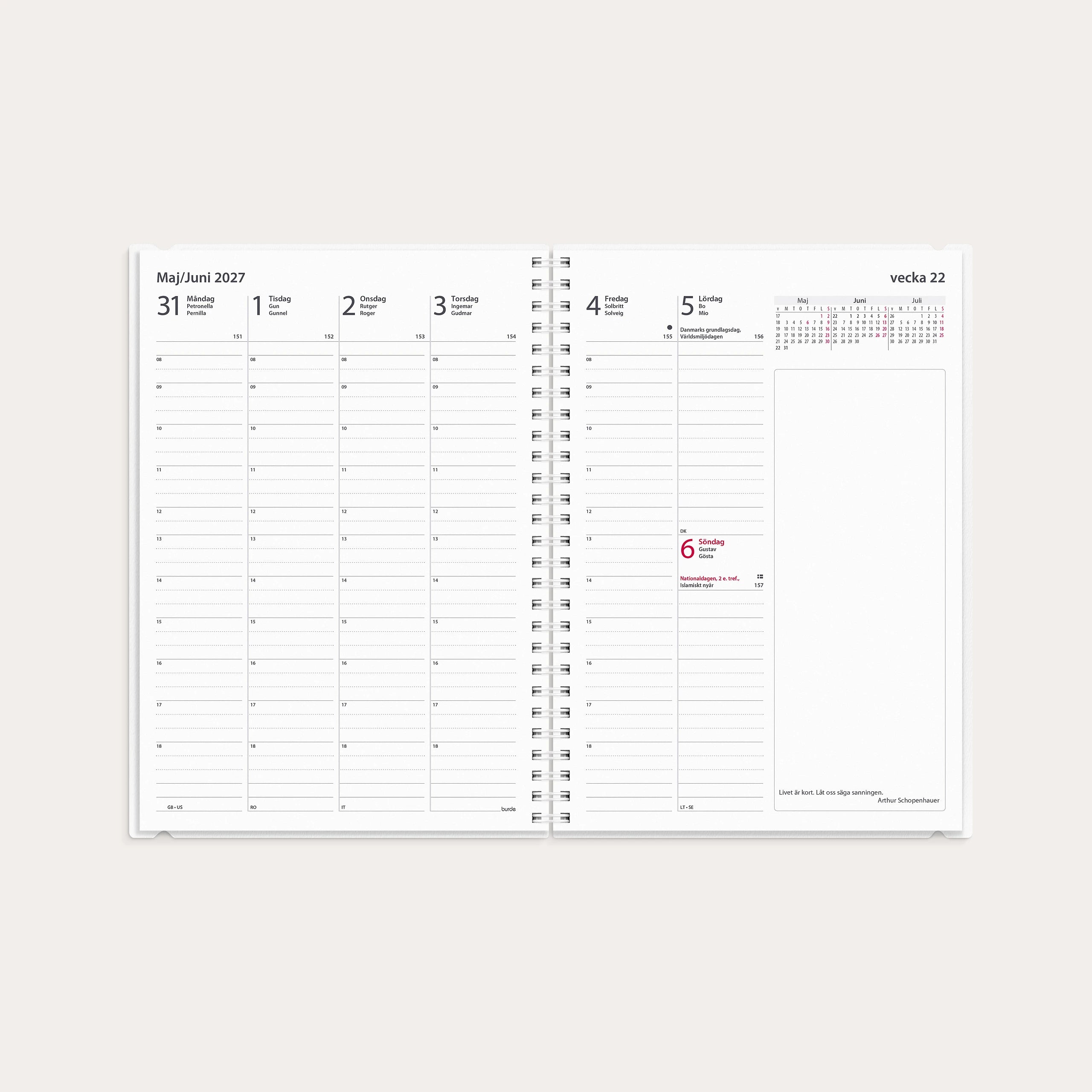 Kalender 2027 Business A5 4i1