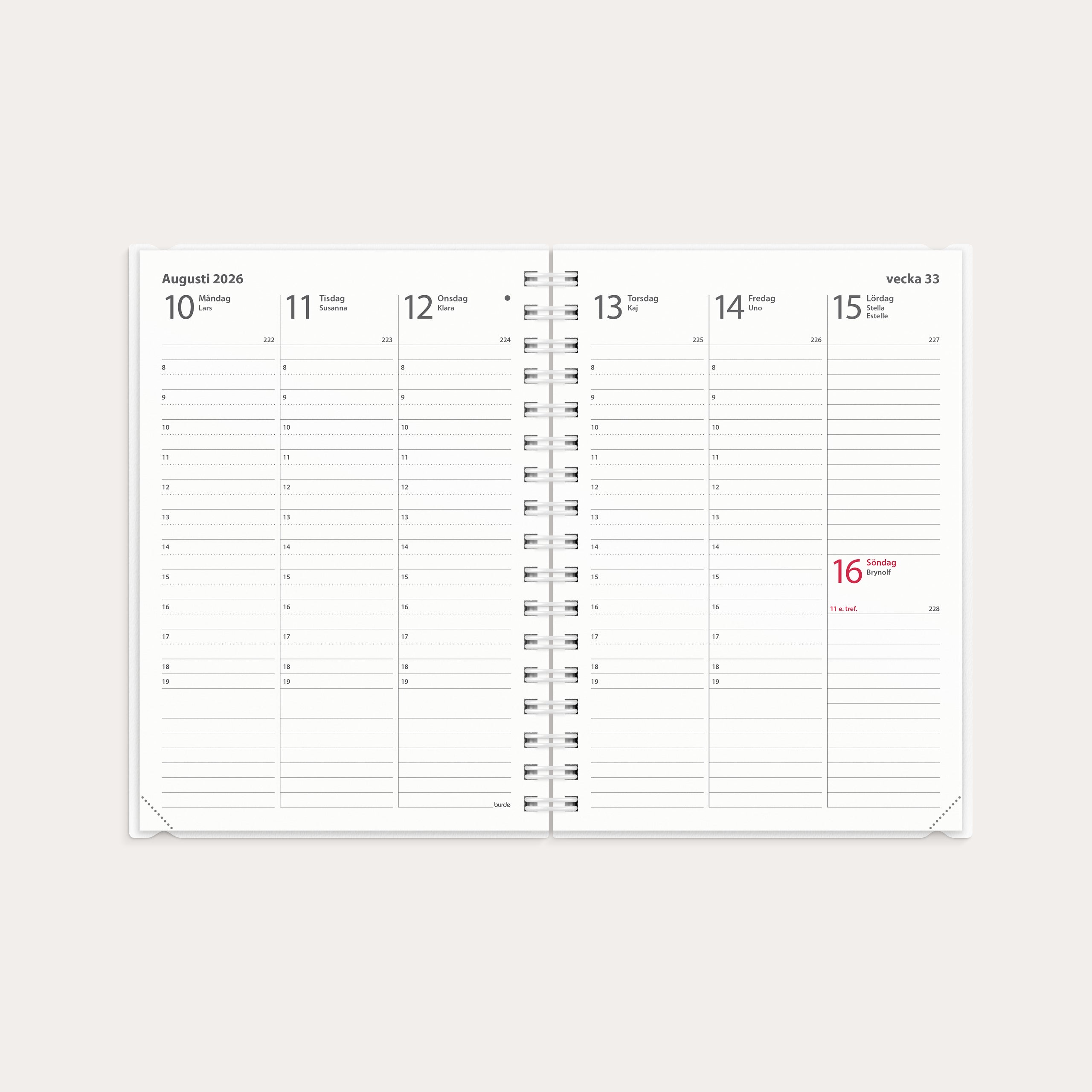 Kalender 2026 Weekly A6 4i1