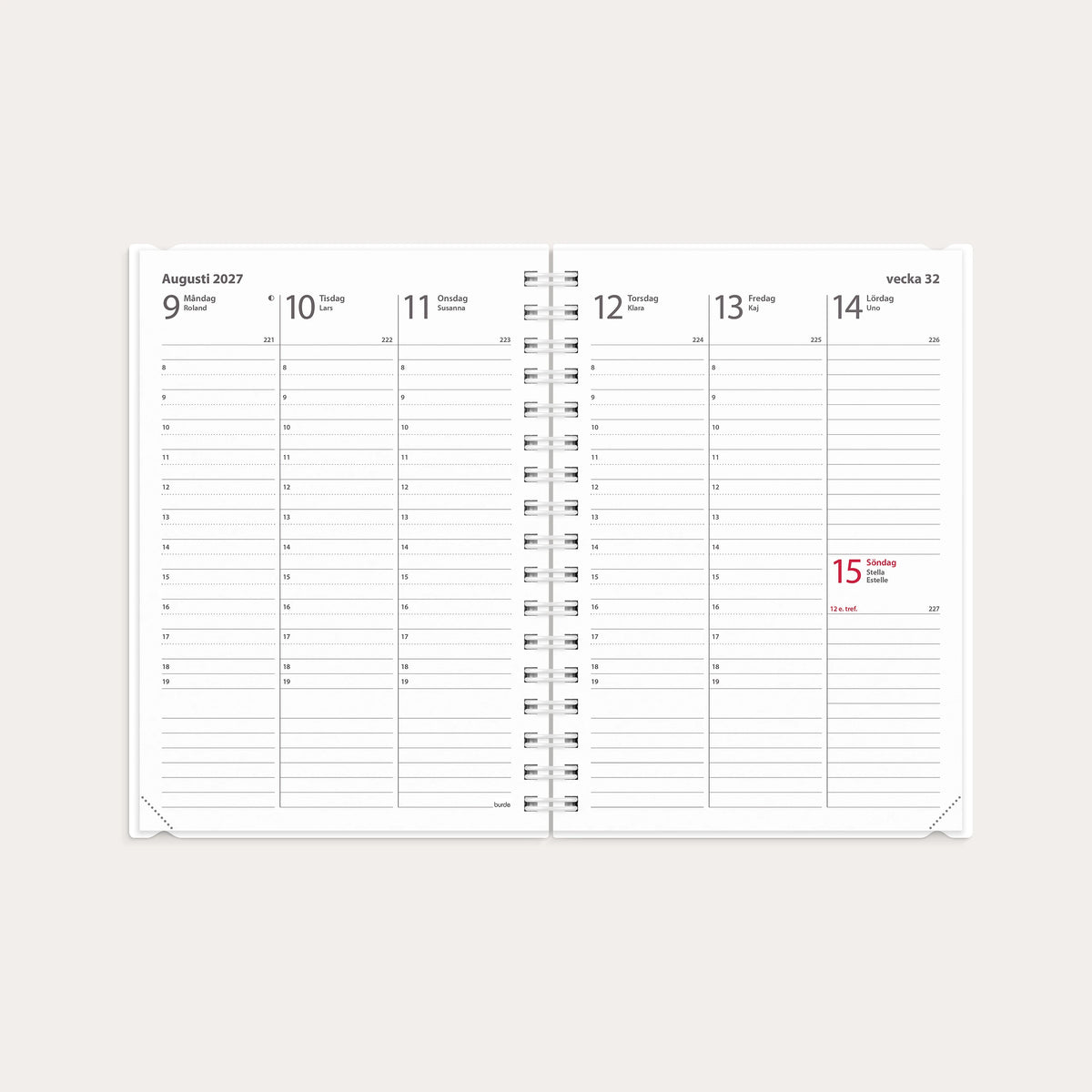 Kalender 2027 Weekly A6 4i1