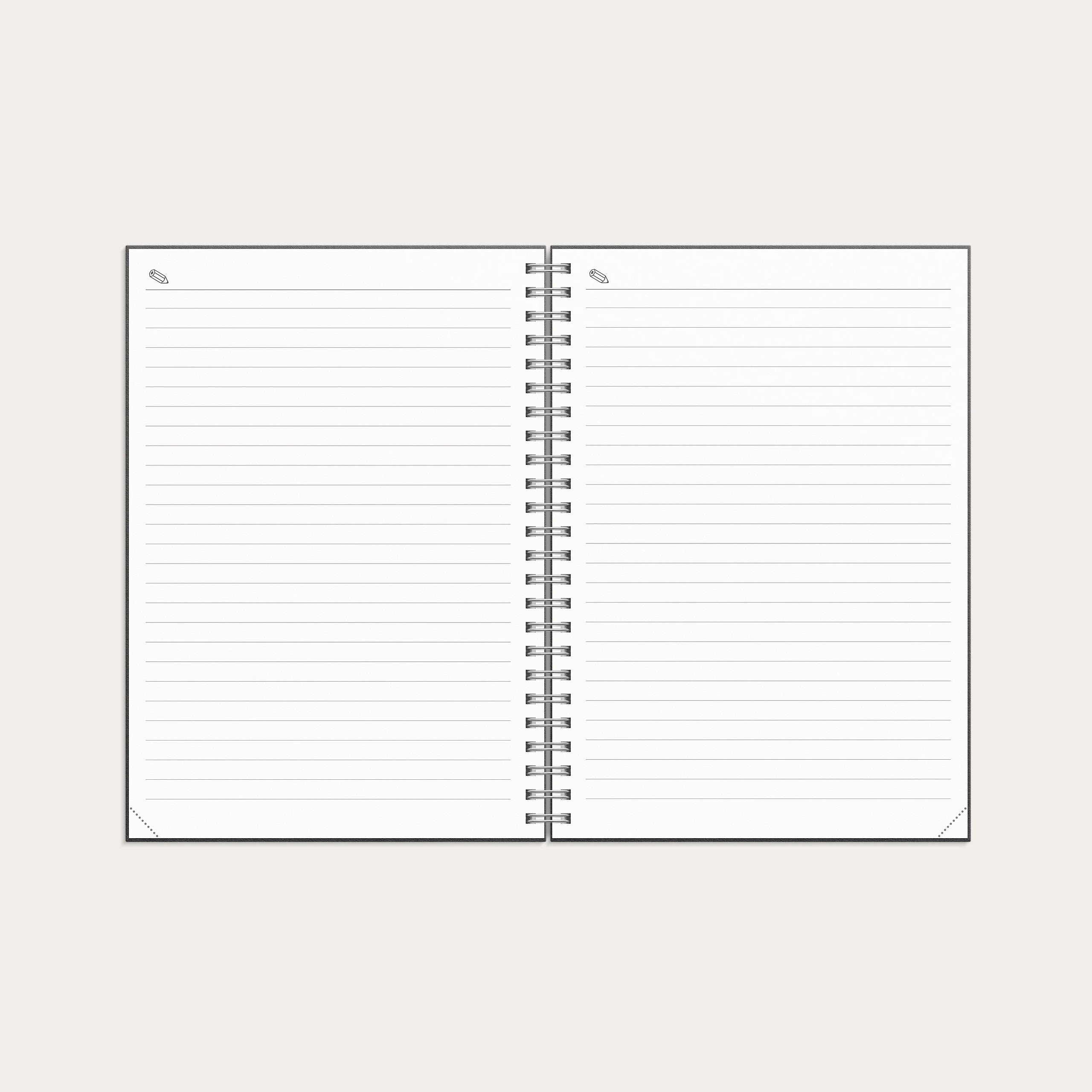 Kalender 2027 Business A5 svart skinn