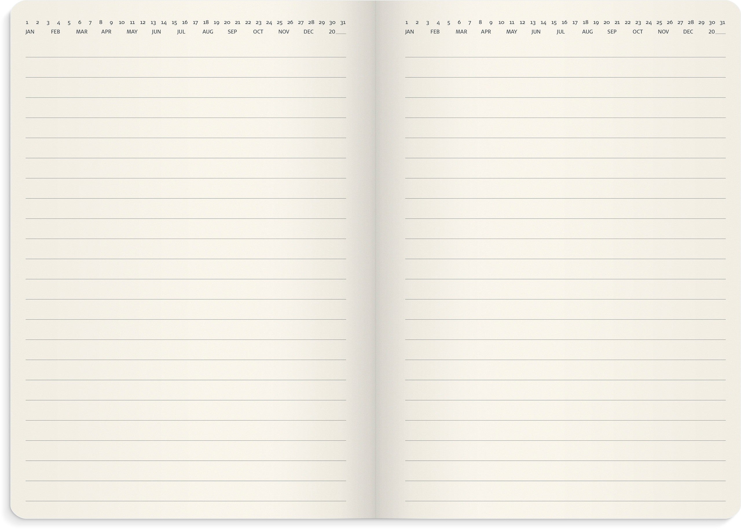 Stor Veckokalender Forma Deluxe 2027 brun