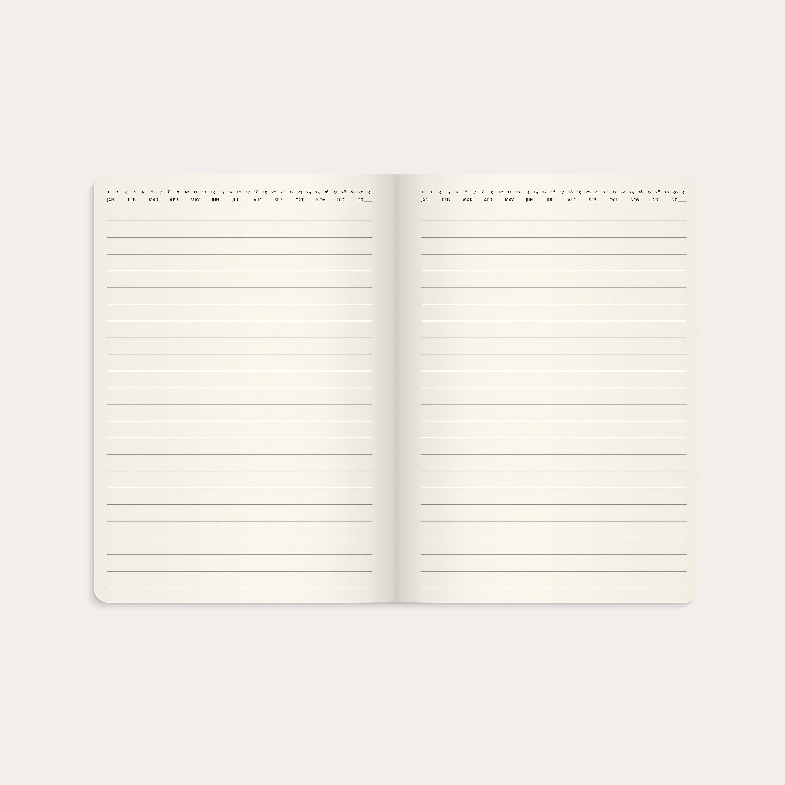 Stor Veckokalender Forma Deluxe 2027 brun