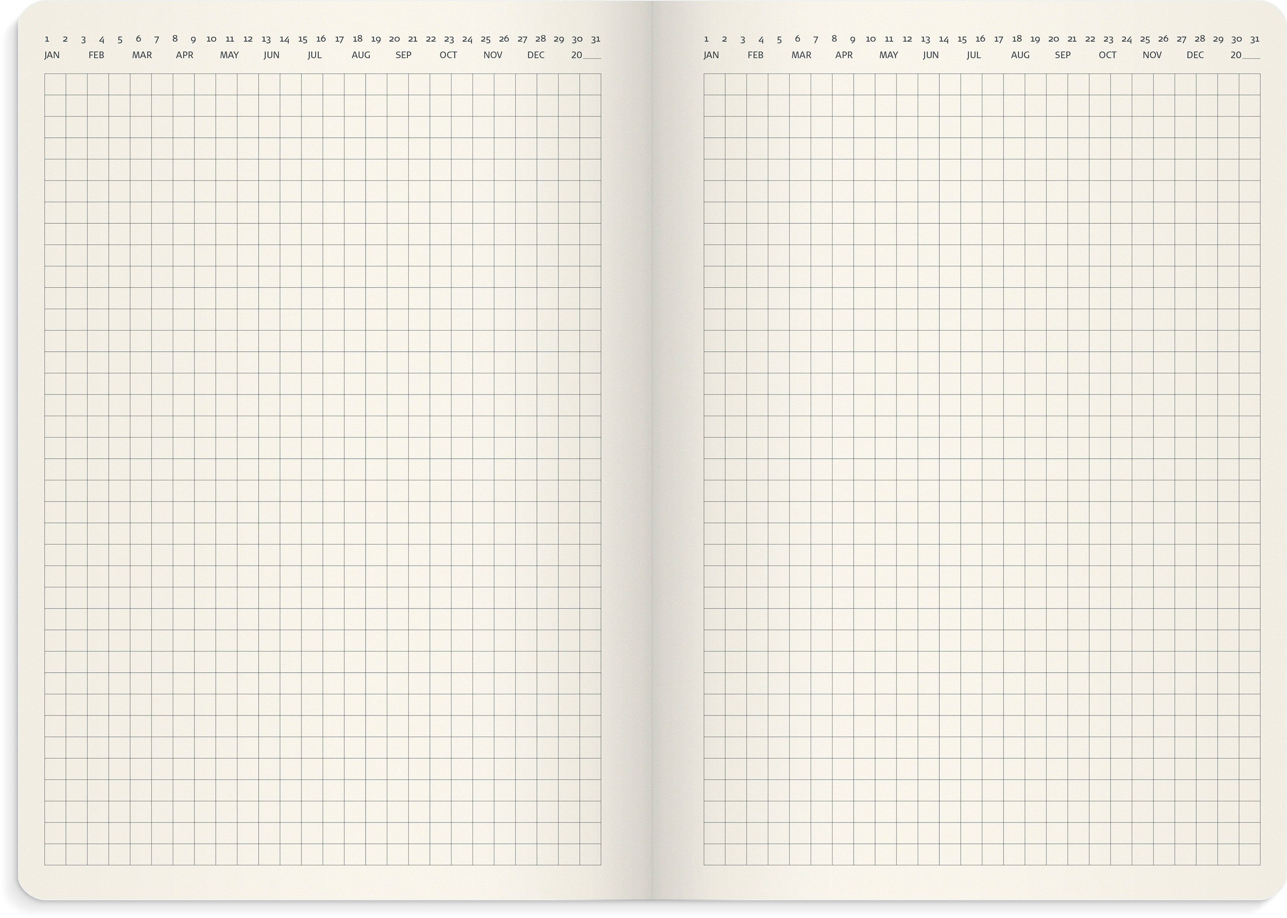 Stor Veckokalender Forma Deluxe 2027 brun