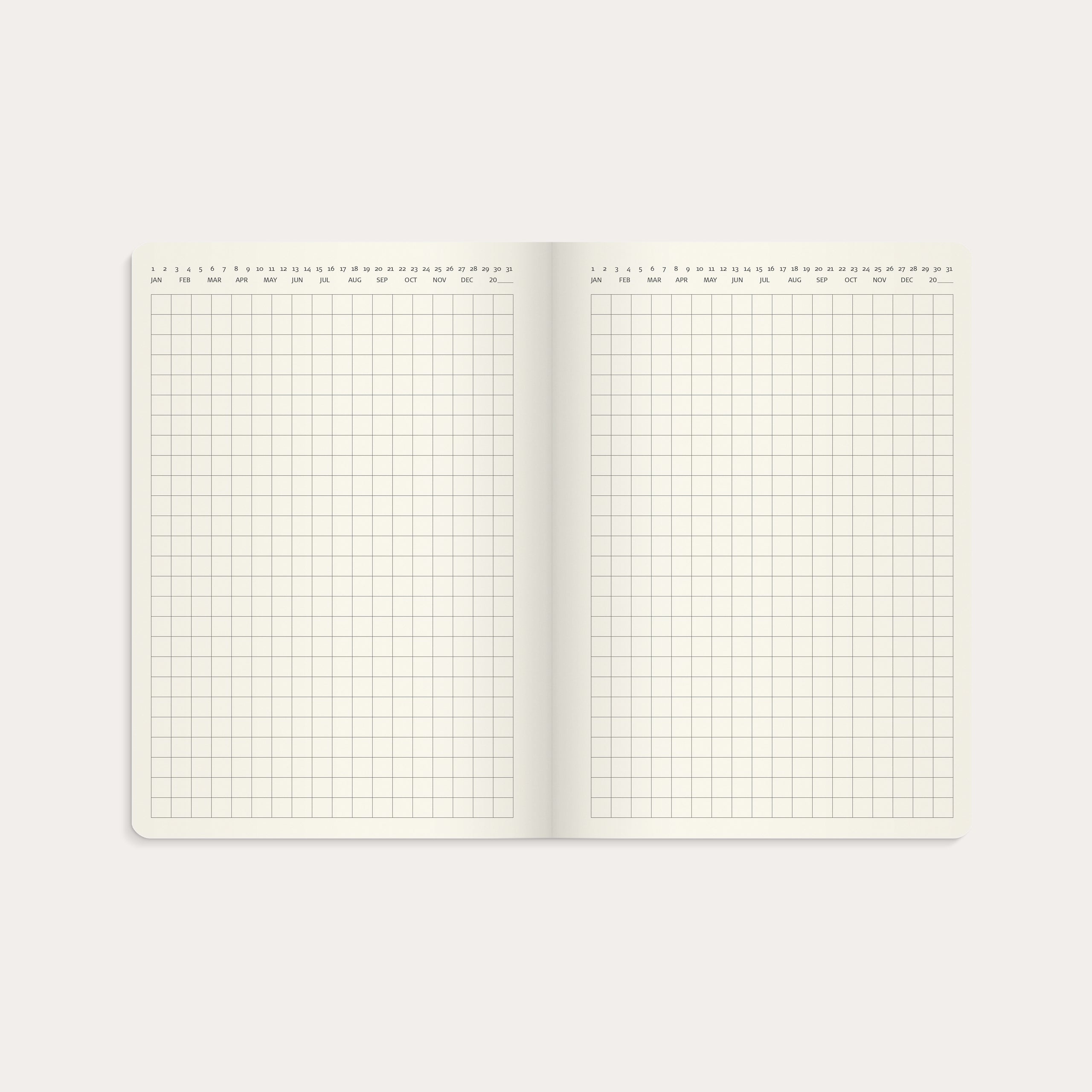 Kalender 2026 Liten Veckokalender Forma Deluxe brun