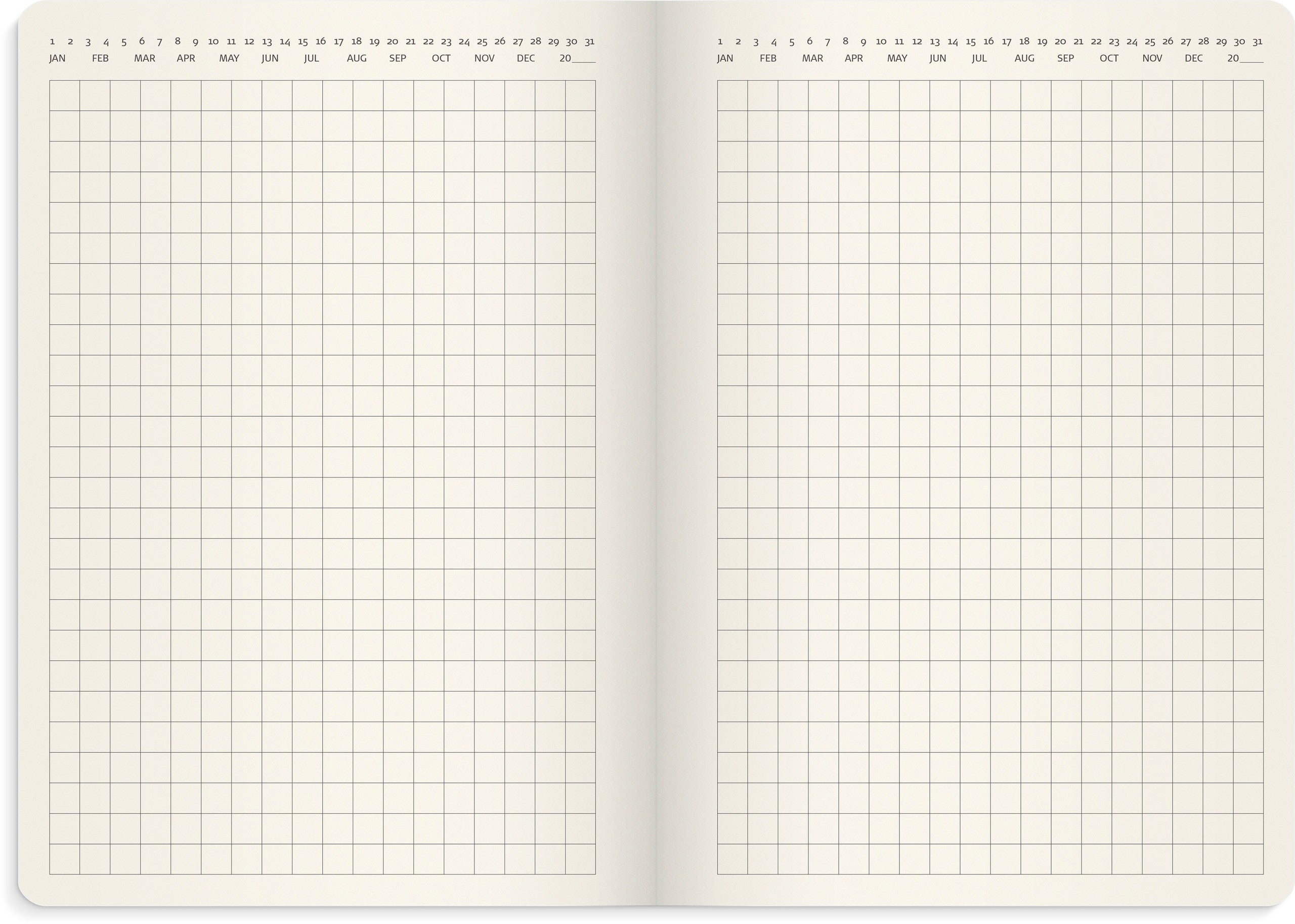 Liten Veckokalender  Forma Deluxe 2027 brun