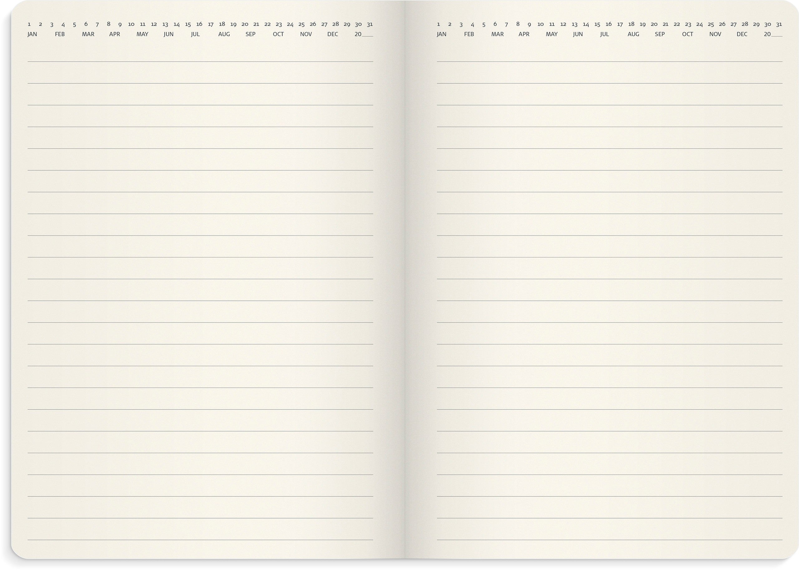 Stor Veckokalender Forma Deluxe 2027 svart