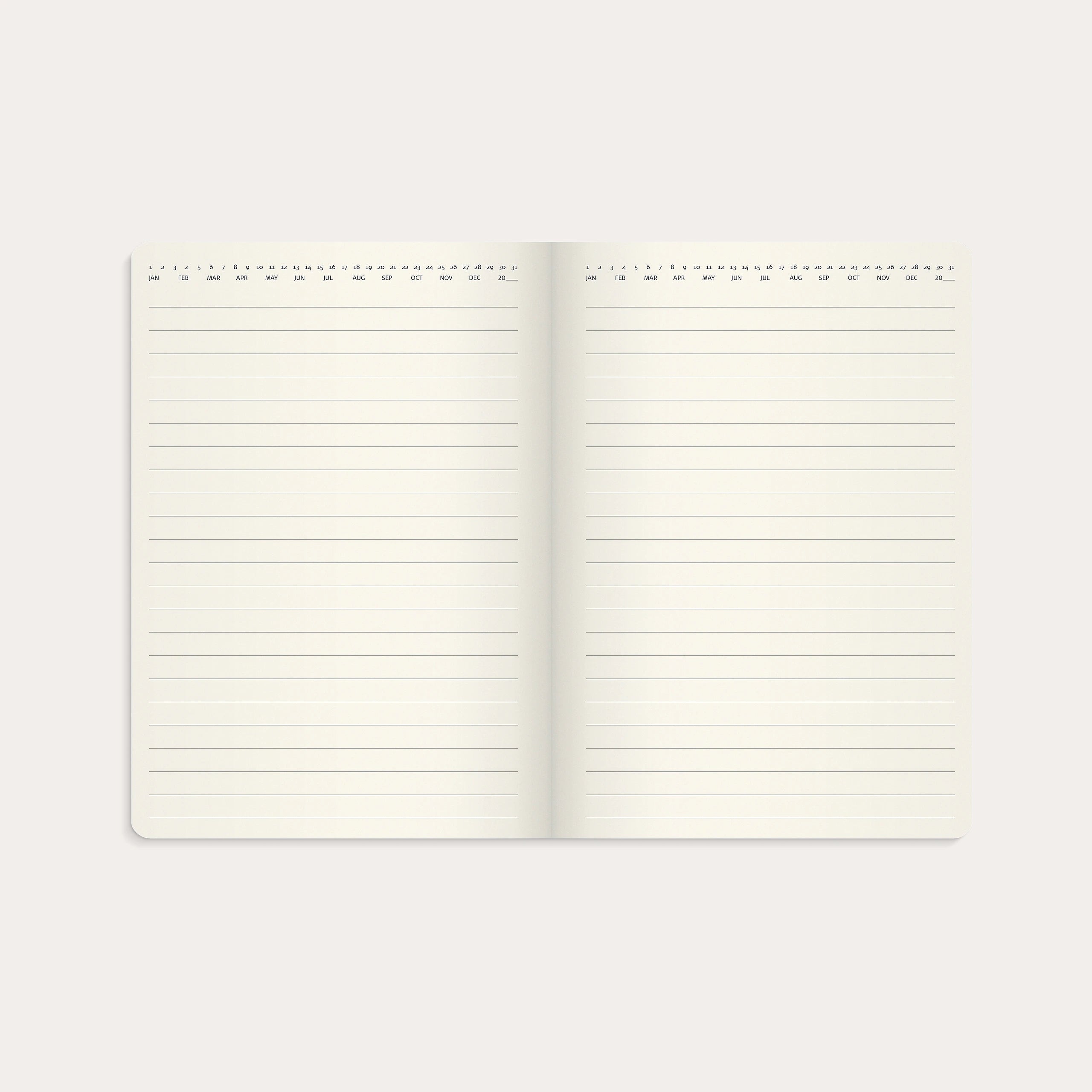 Stor Veckokalender Forma Deluxe 2027 svart