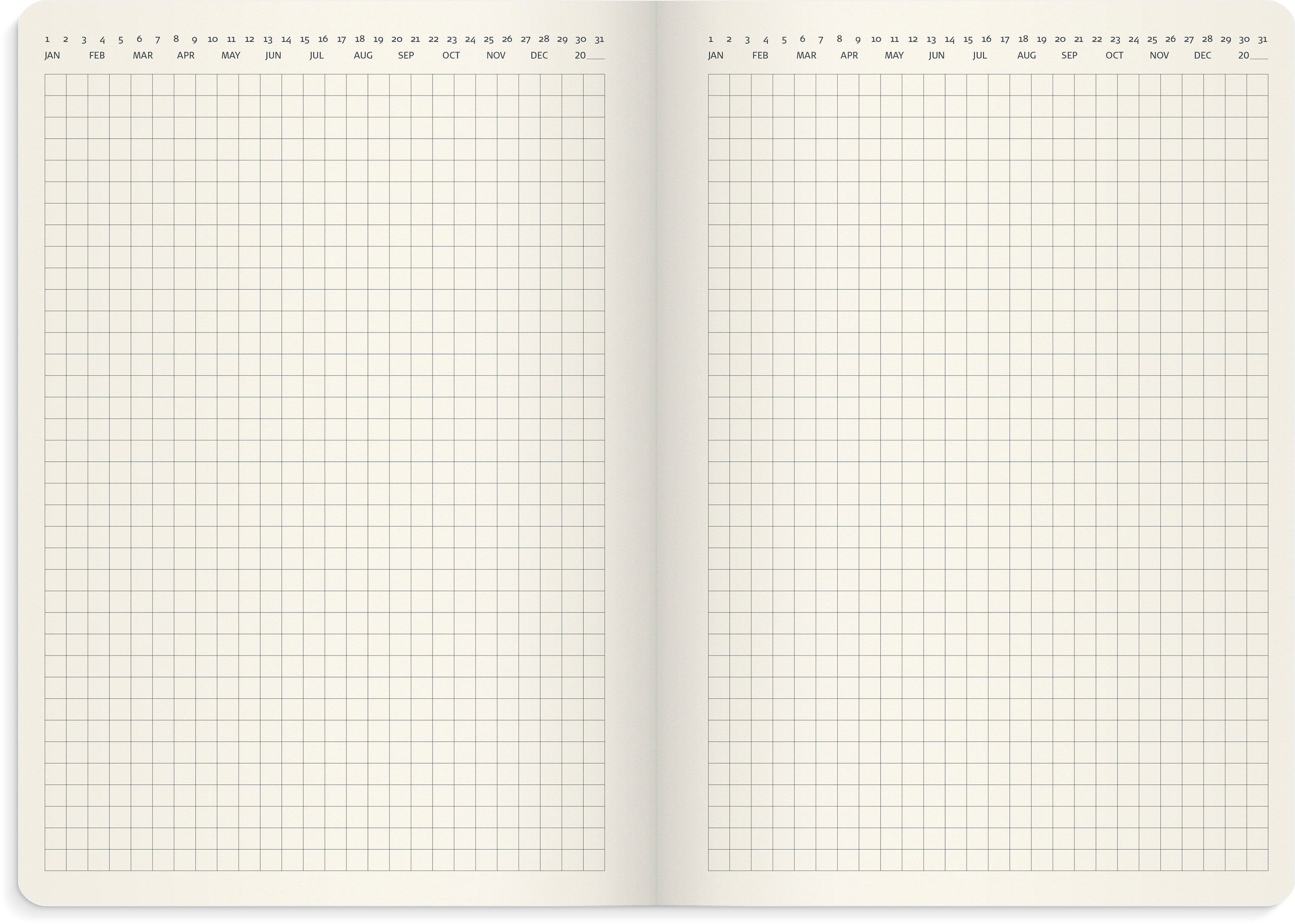 Stor Veckokalender Forma Deluxe 2027 svart
