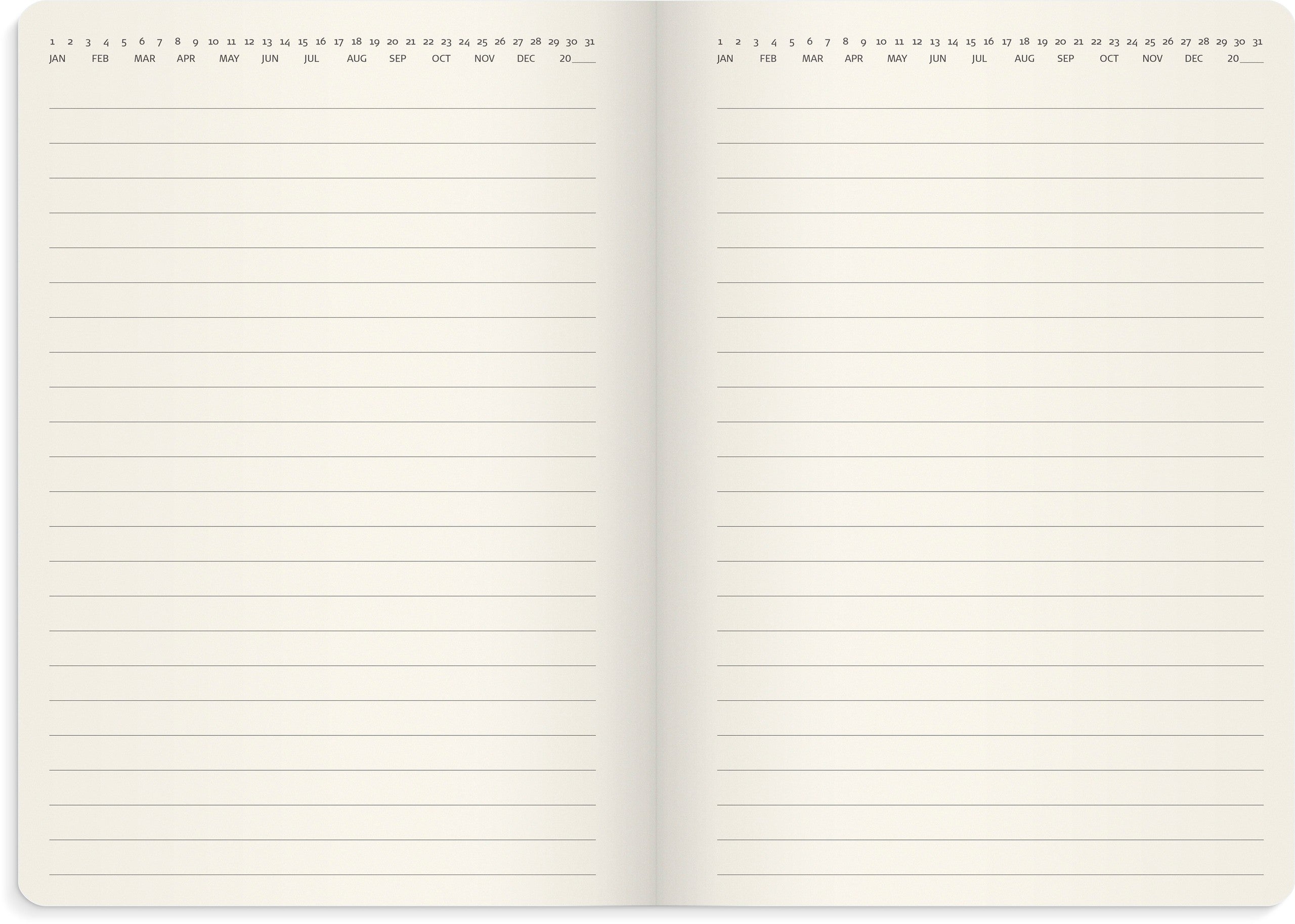 Liten Veckokalender Forma Deluxe 2027 svart