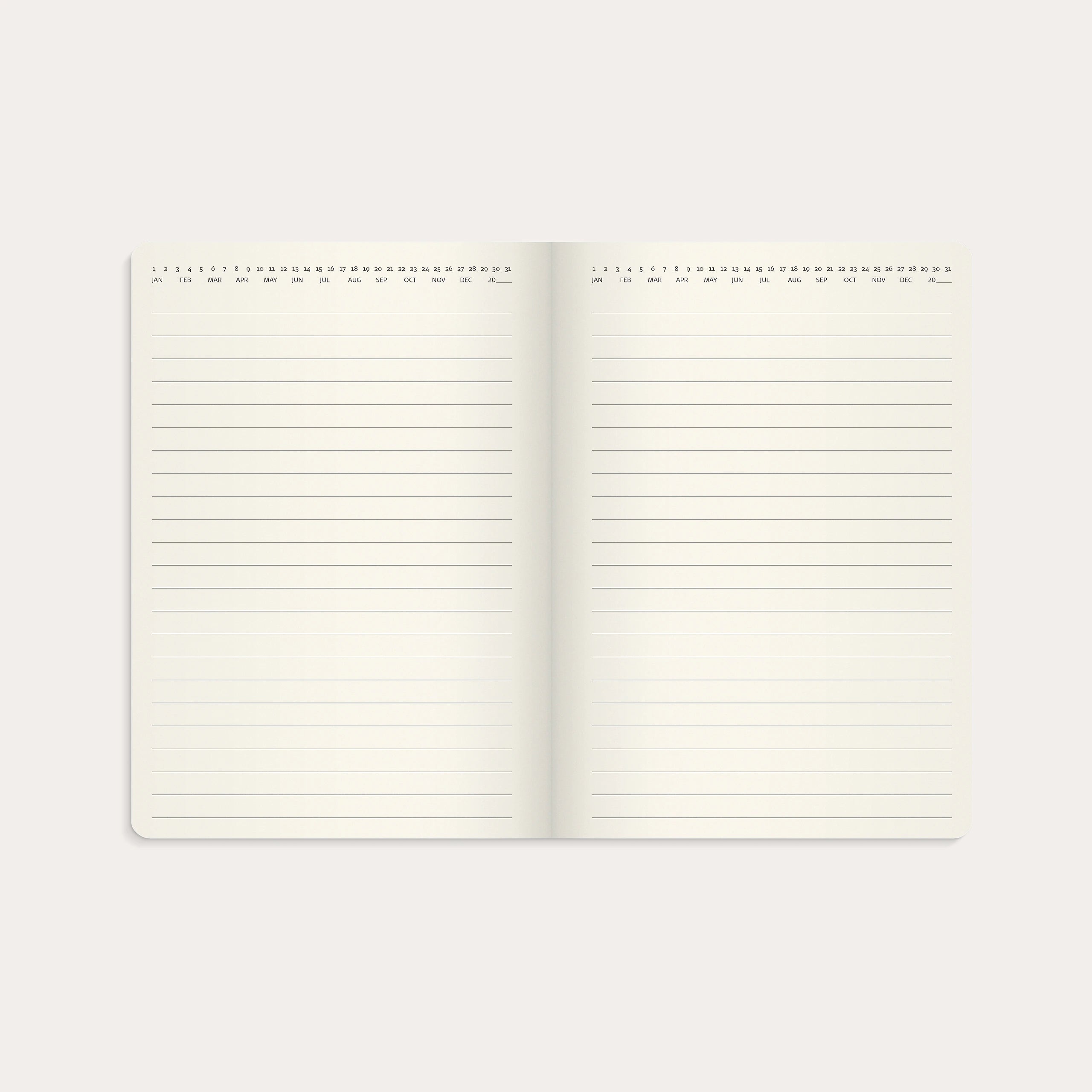 Liten Veckokalender Forma Deluxe 2027 svart