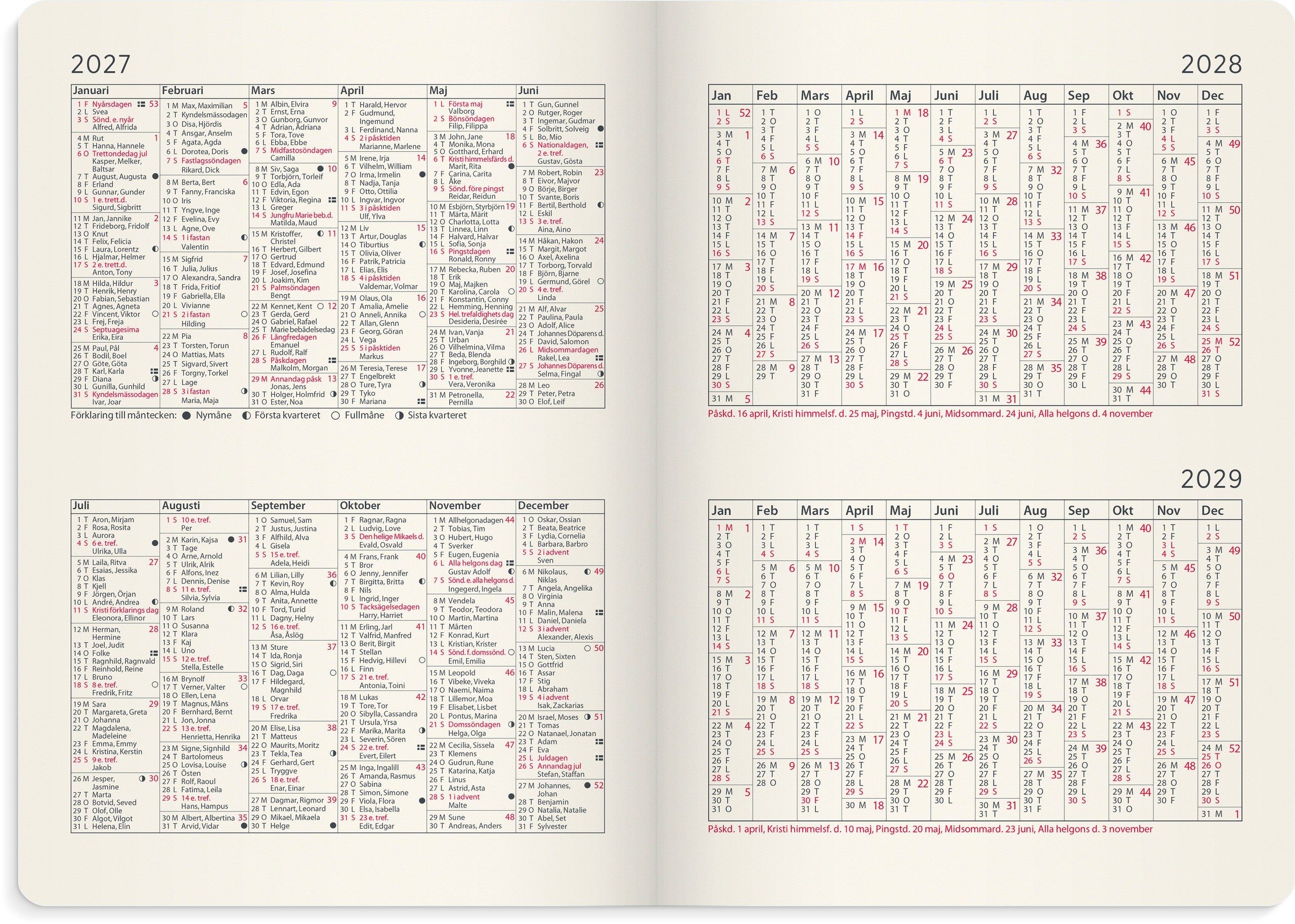 Kalender 2027 Senator A5 Forma Deluxe mocka brun