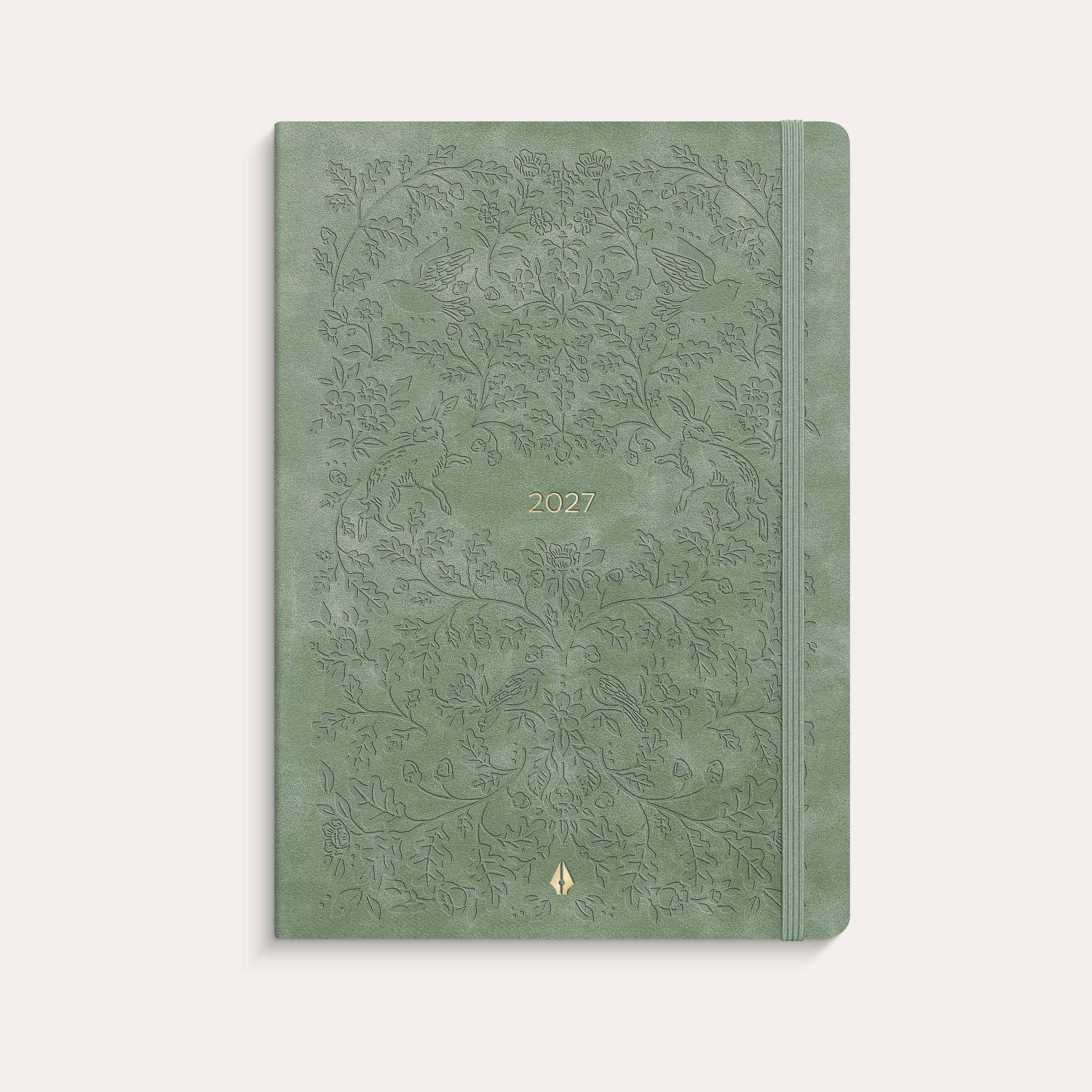Kalender 2027 Senator A5 Forma Deluxe mocka grön