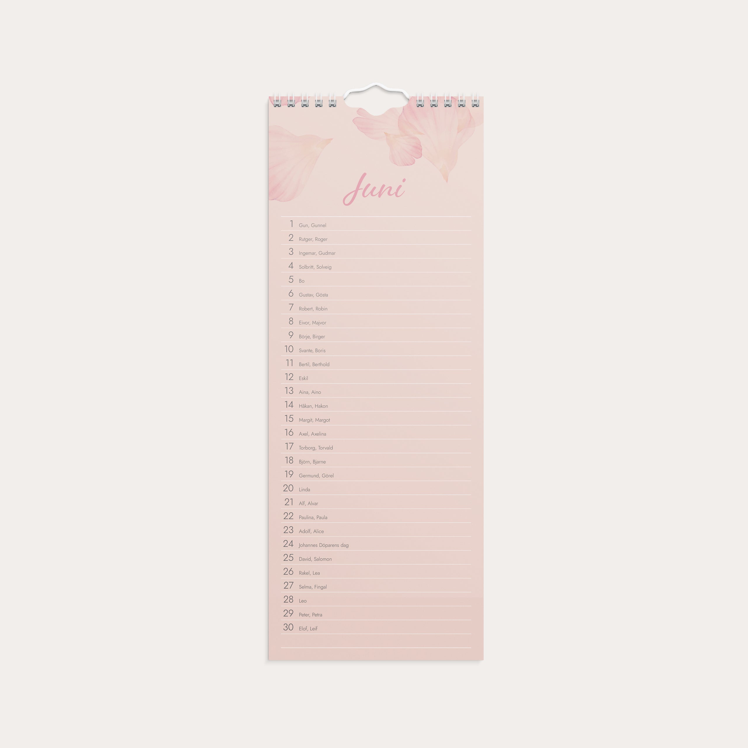 Födelsedagskalender vägg