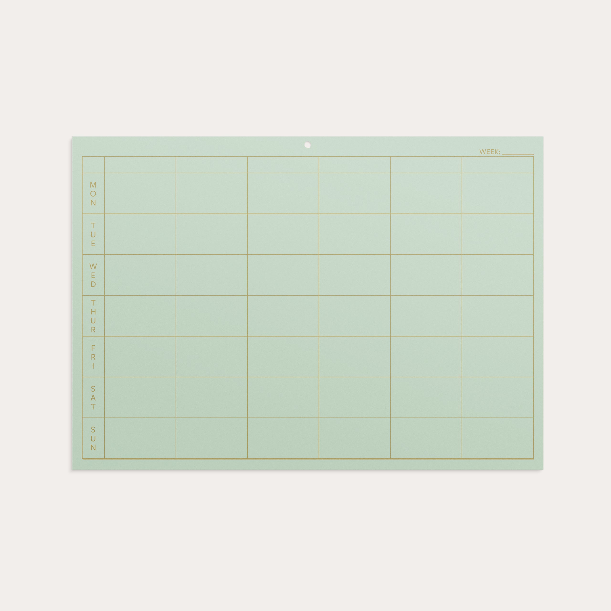 Weekly planner Color