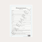 Hyreskontrakt möblerat rum 2 st