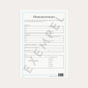 Hyreskontrakt neutralt 2 st