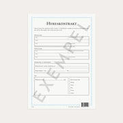 Hyreskontrakt neutralt 2 st