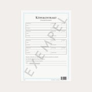 Köpekontrakt fastighet/tomträtt 2 st