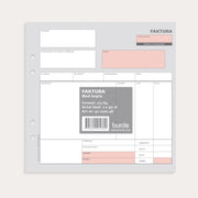 Faktura 2/3 A4 med 1 kopia 2 x 50 blad