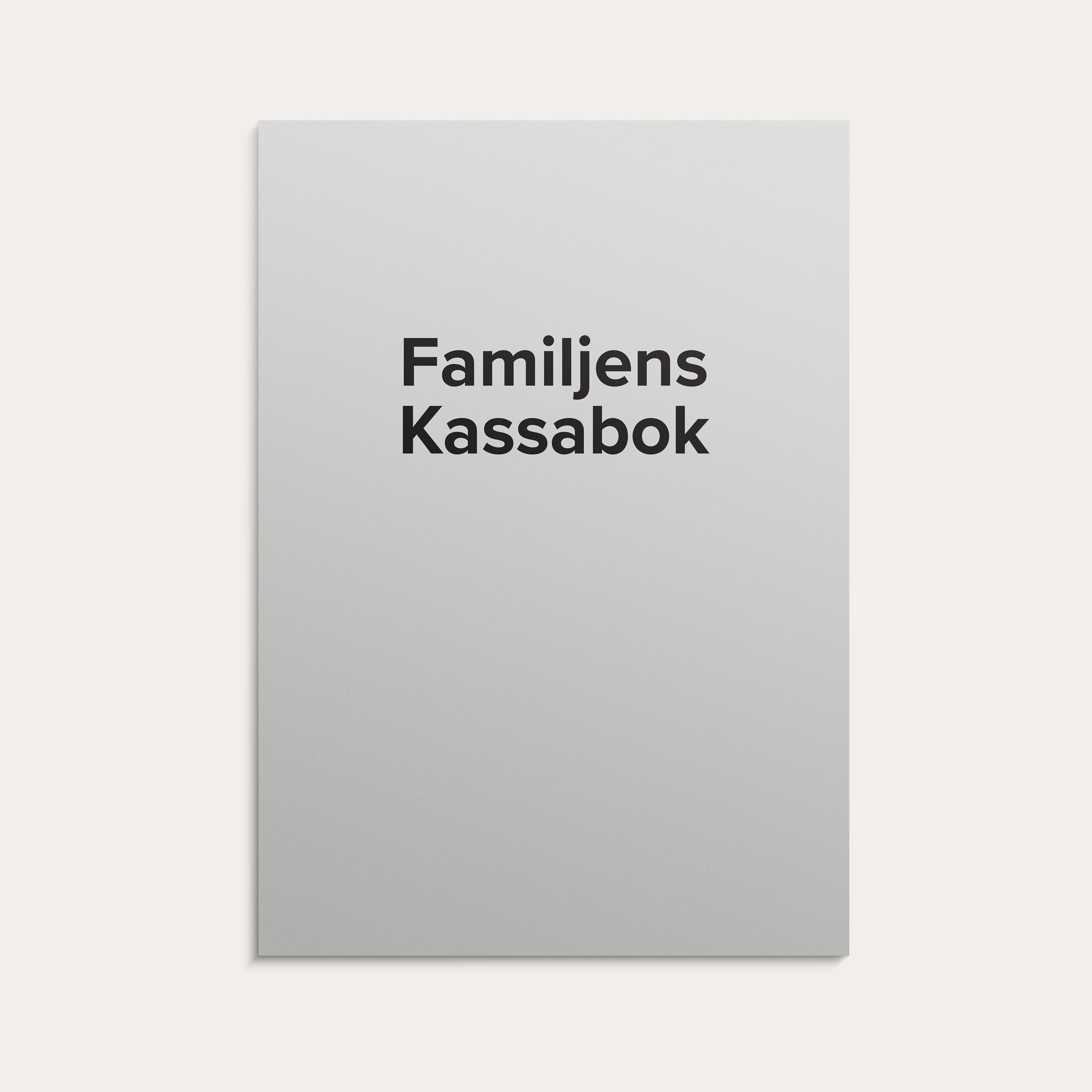Familjens Kassabok A4