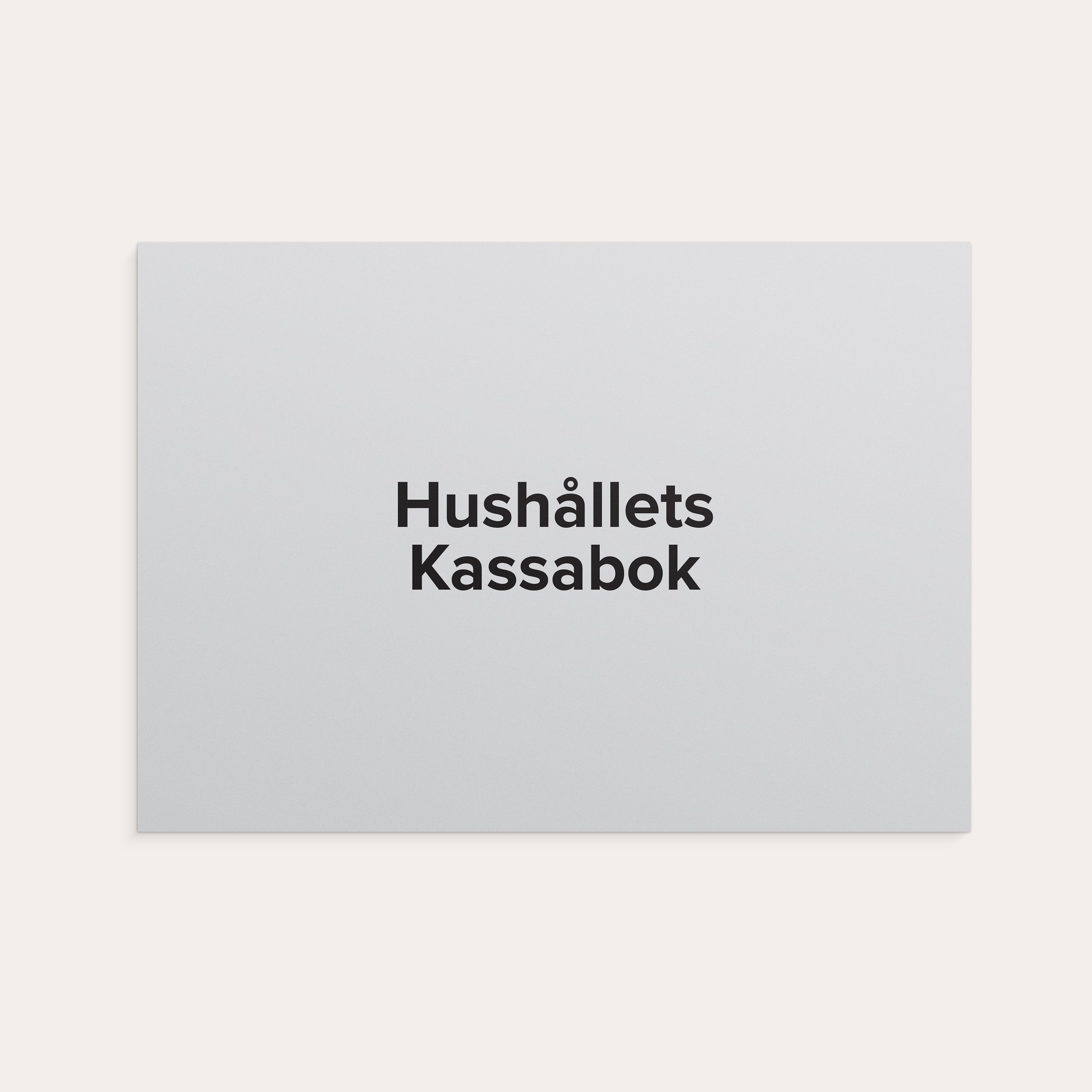 Hushållets kassabok A4L