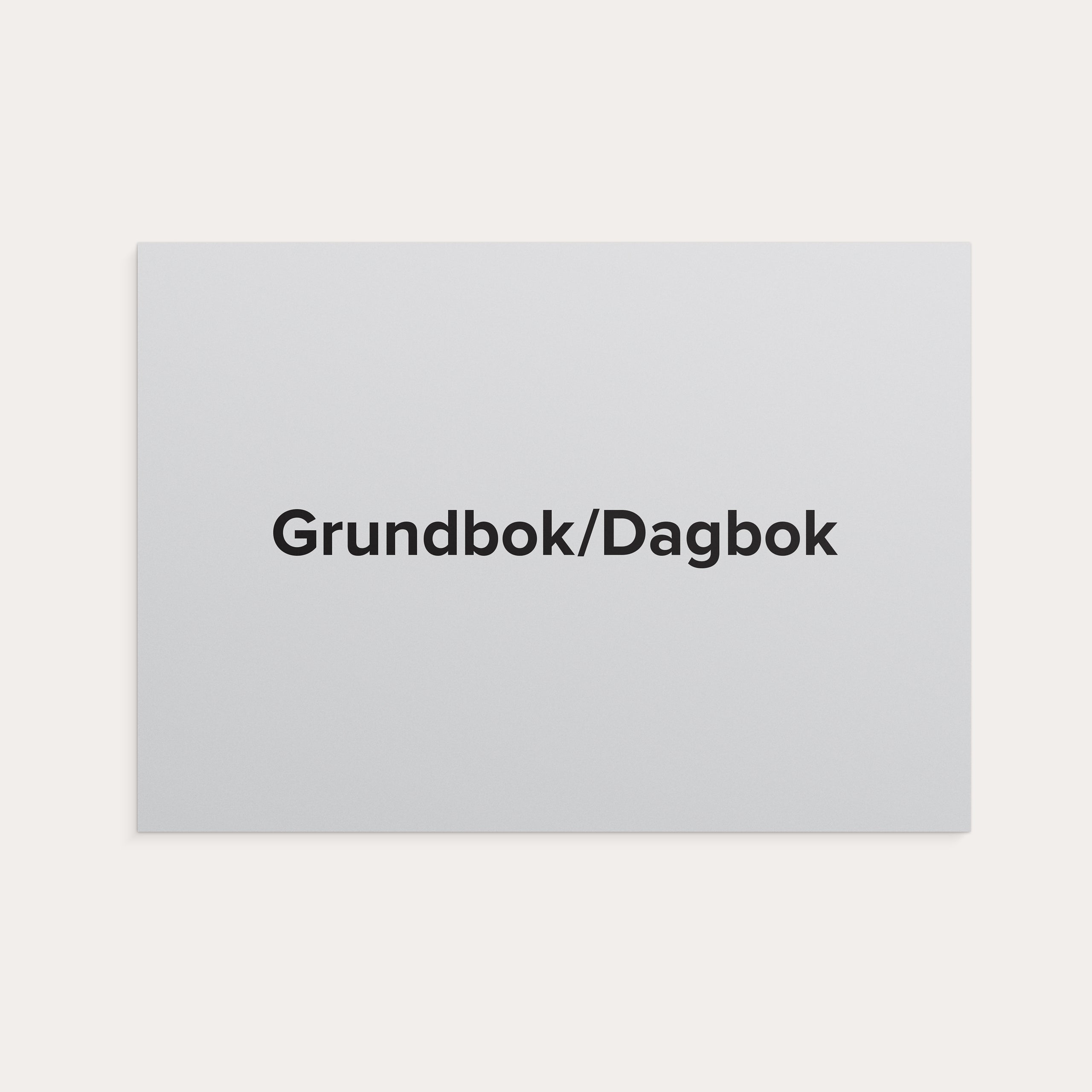 Grundbok/Dagbok A4L