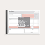 Kvittens A5L med 1 kopia 2 x 50 blad