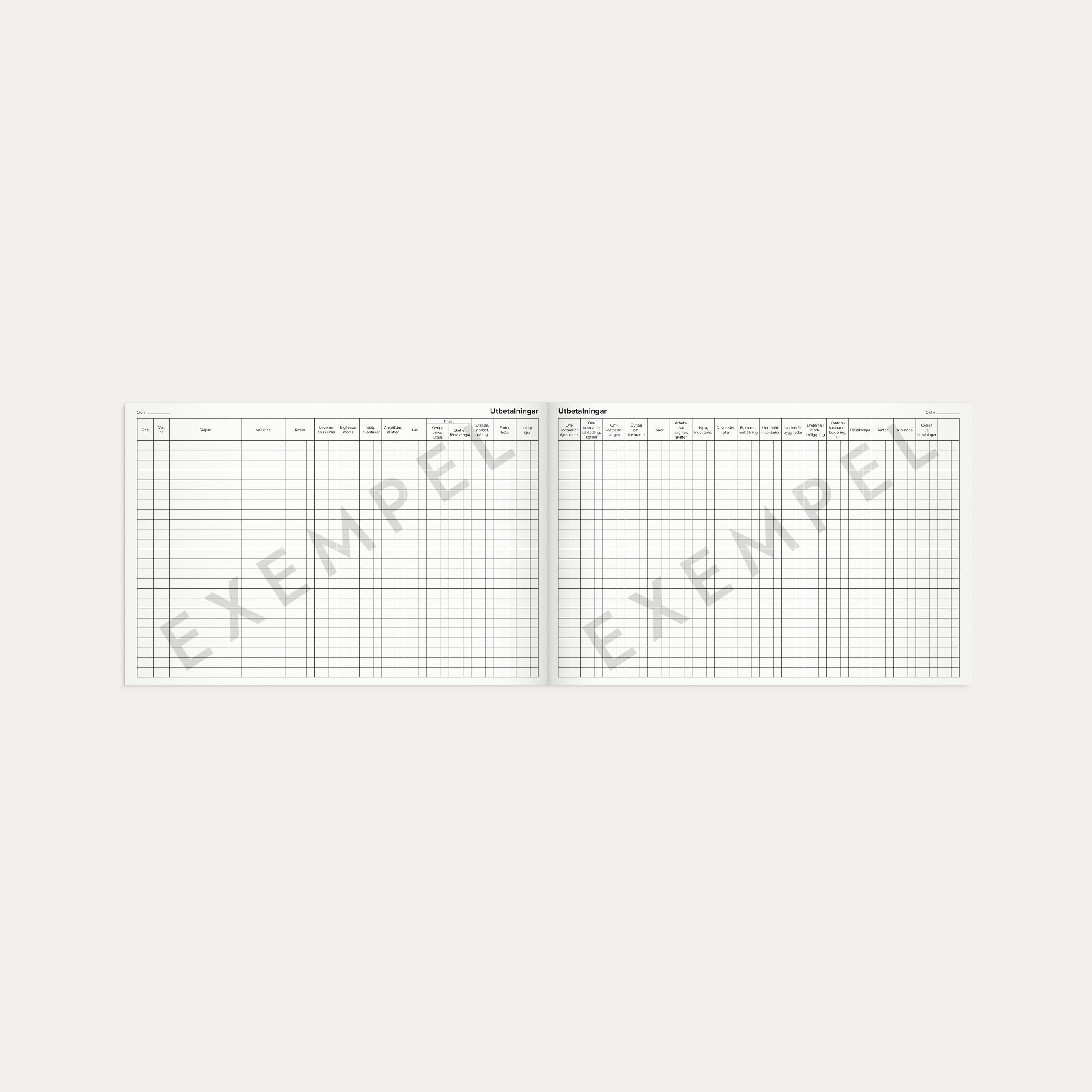 Jordbrukarens kassabok