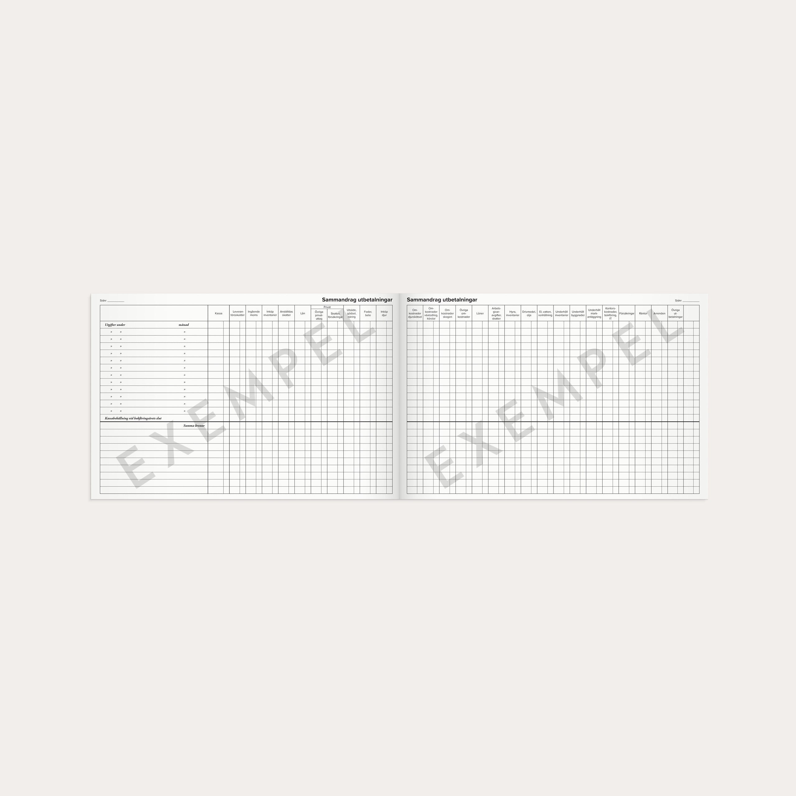 Jordbrukarens kassabok