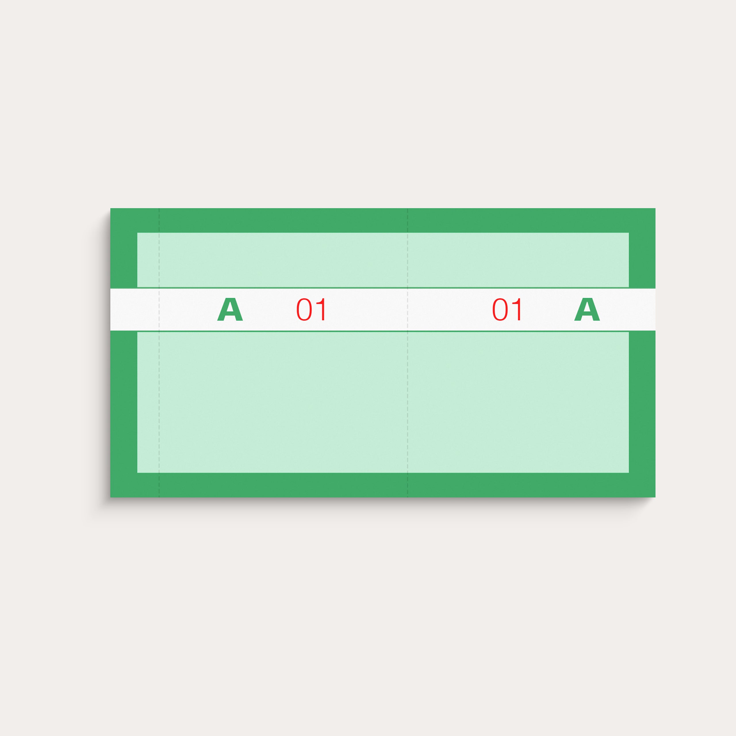 Kuponbog grøn 2 x 100 stk.