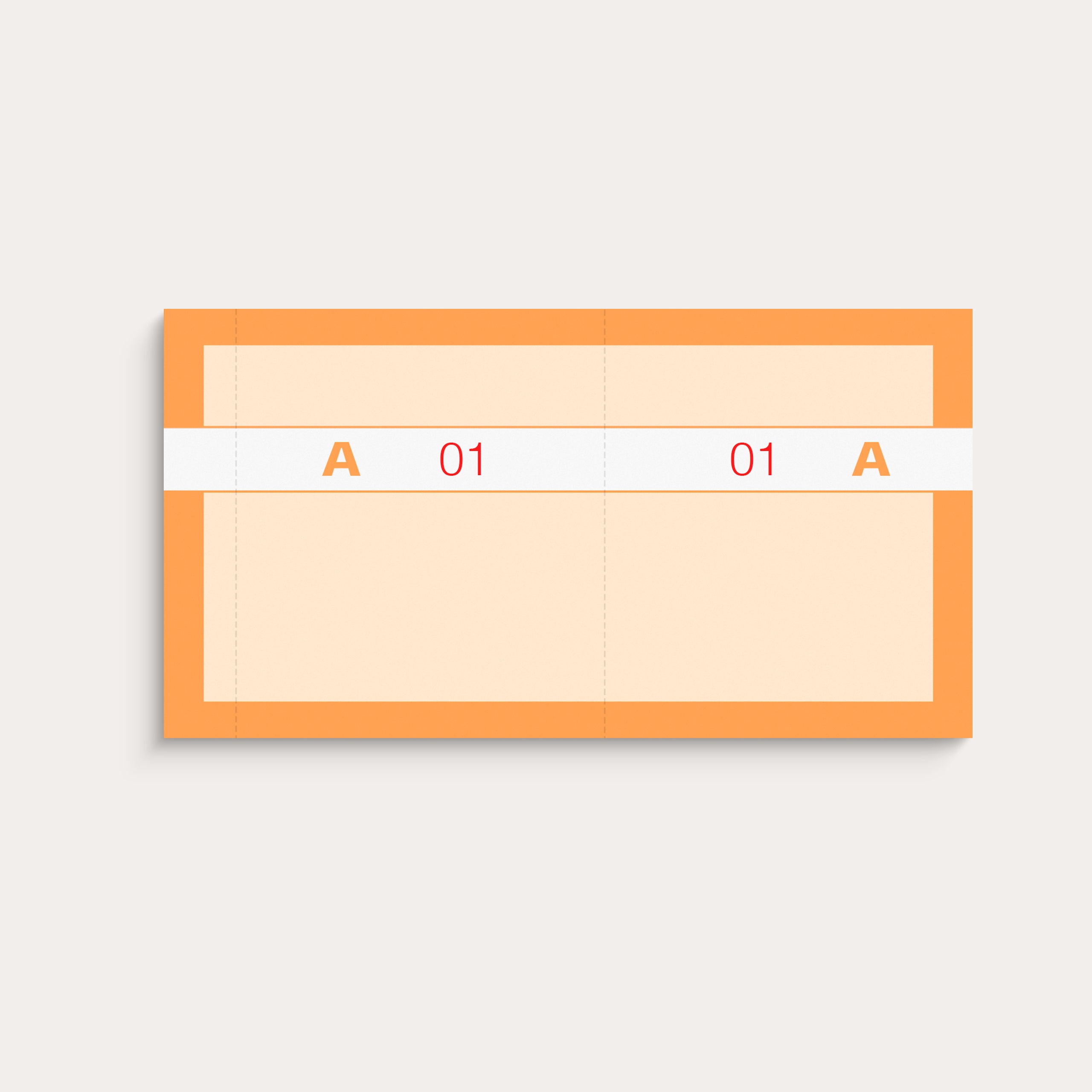 Kuponbog orange 2 x 100 stk.