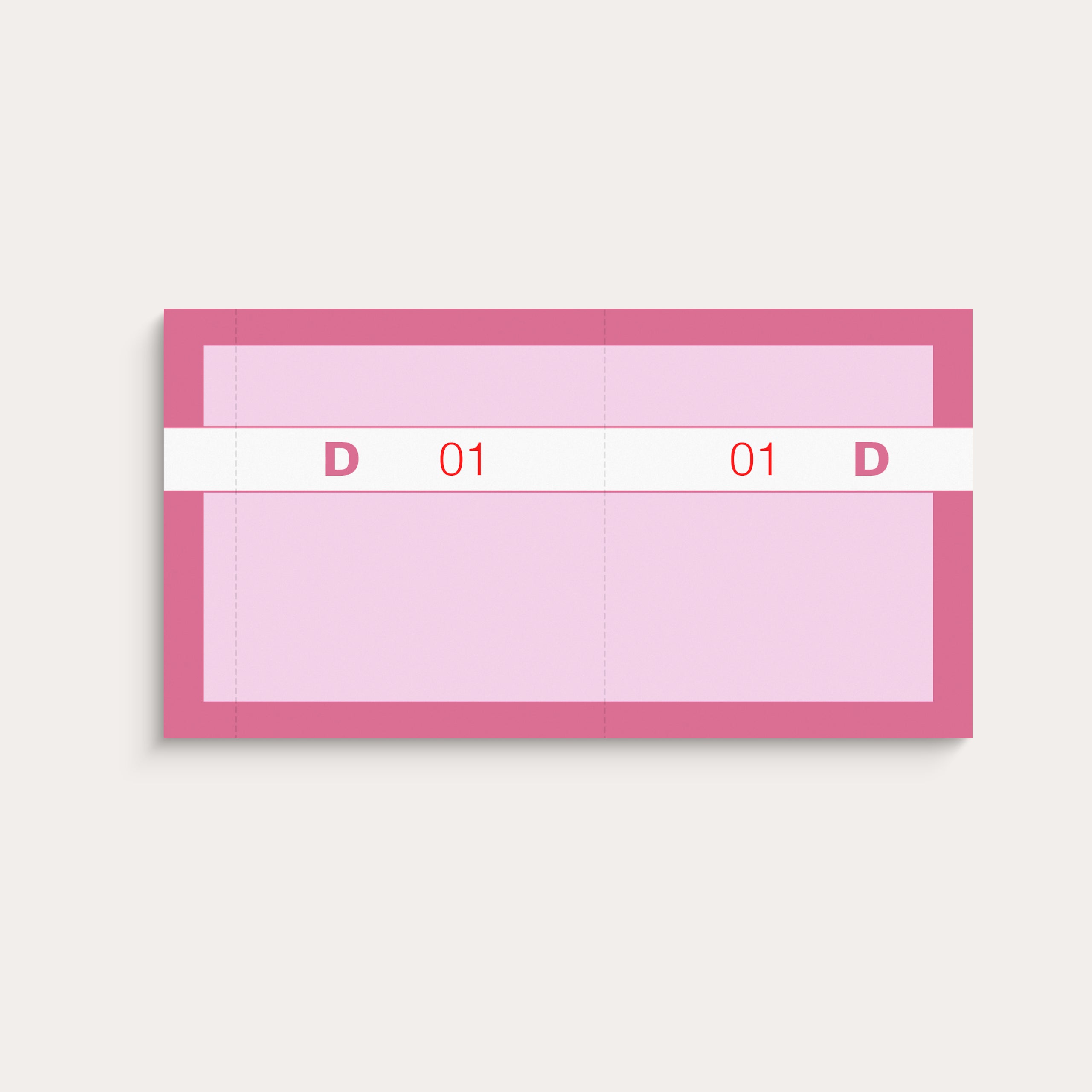 Kuponbog rosa 2 x 100 stk.