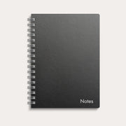 Spiral notebook A6 black carton