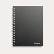 Bloc-notes à spirale A6 en carton noir