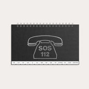 Telefon/adressbok A-Ö svart