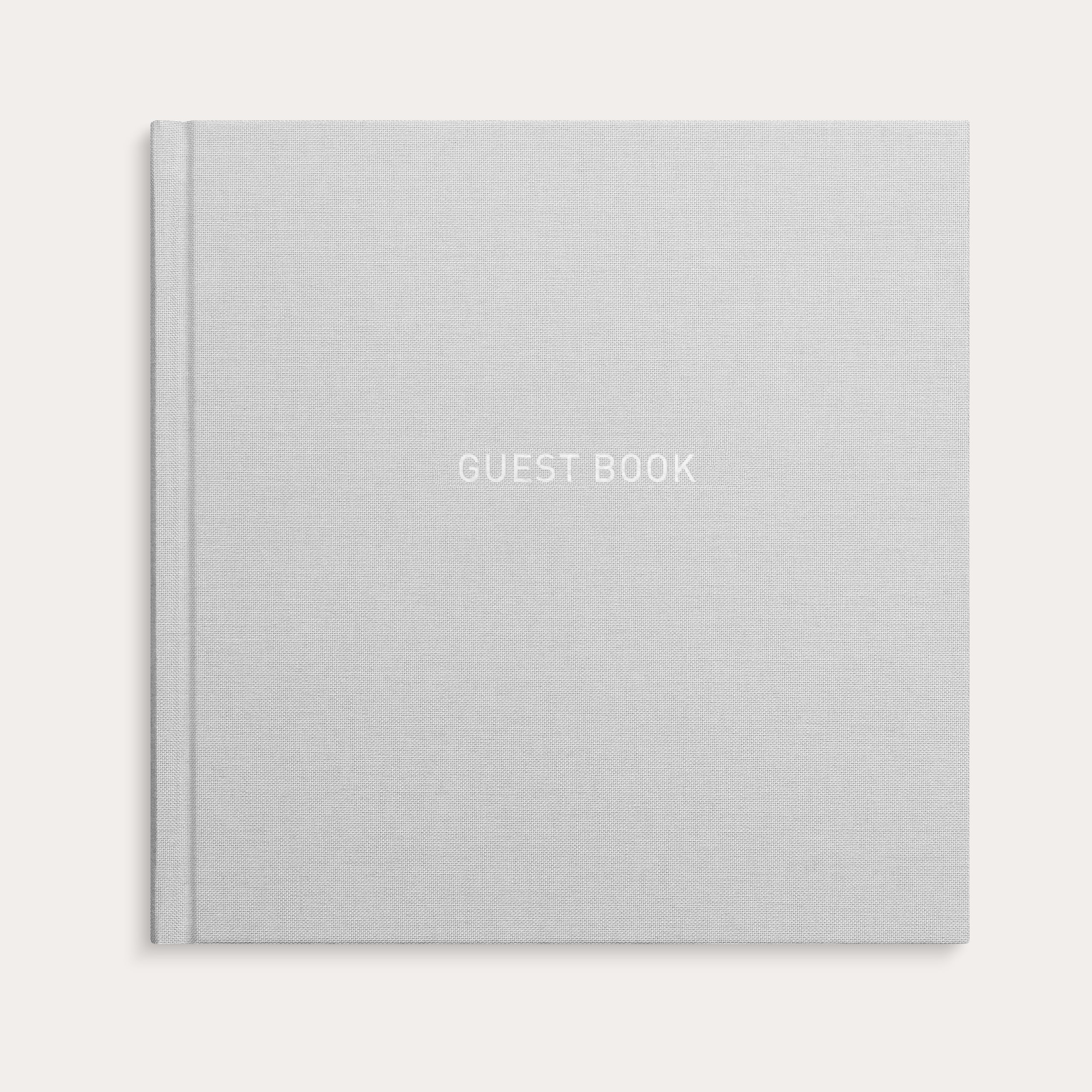 Livre d’or textile gris