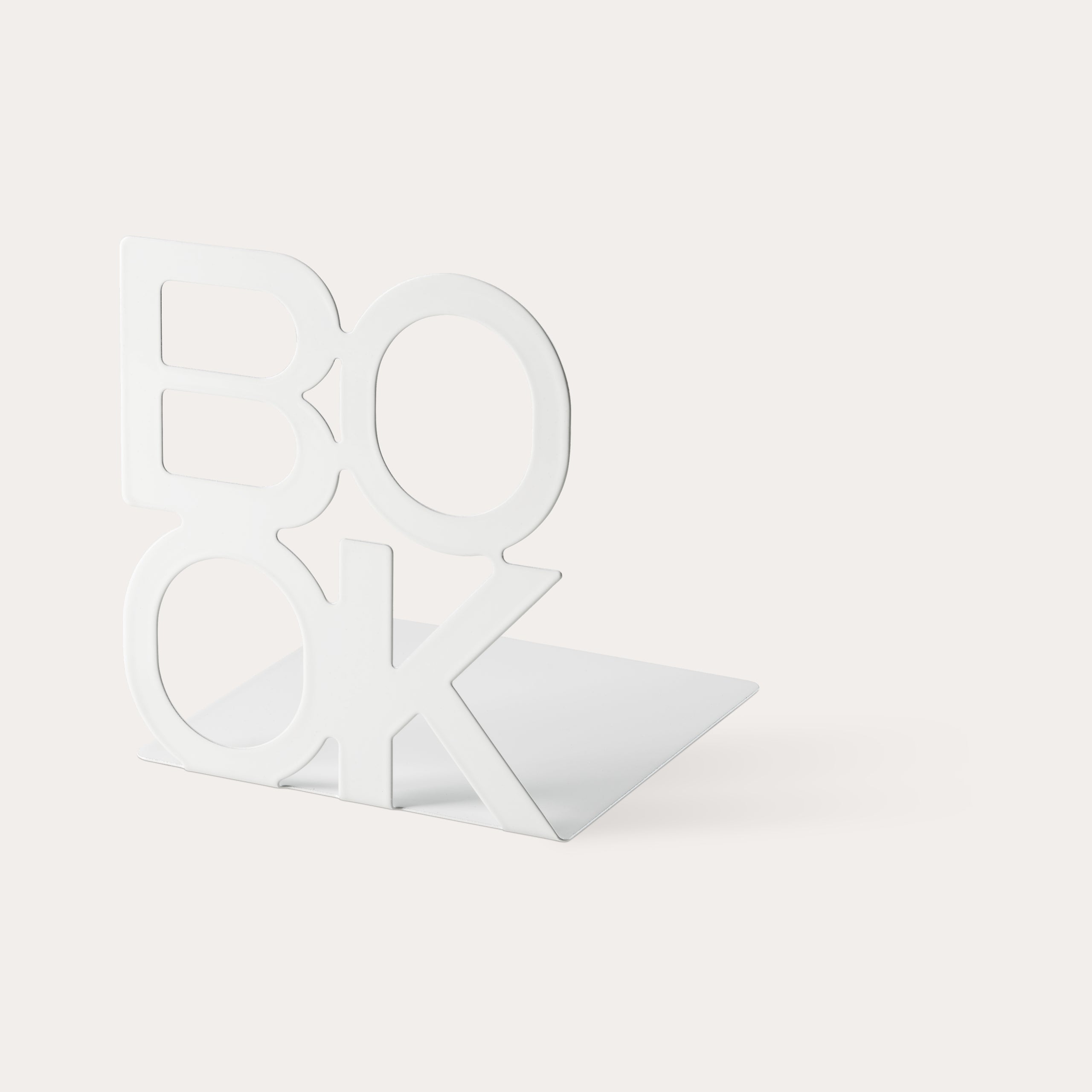 Bookend BOOK white 2-pack