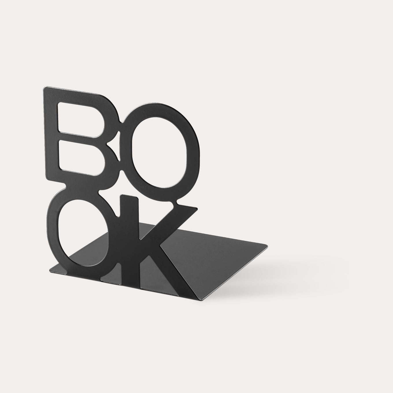 Bookend BOOK black 2-pack