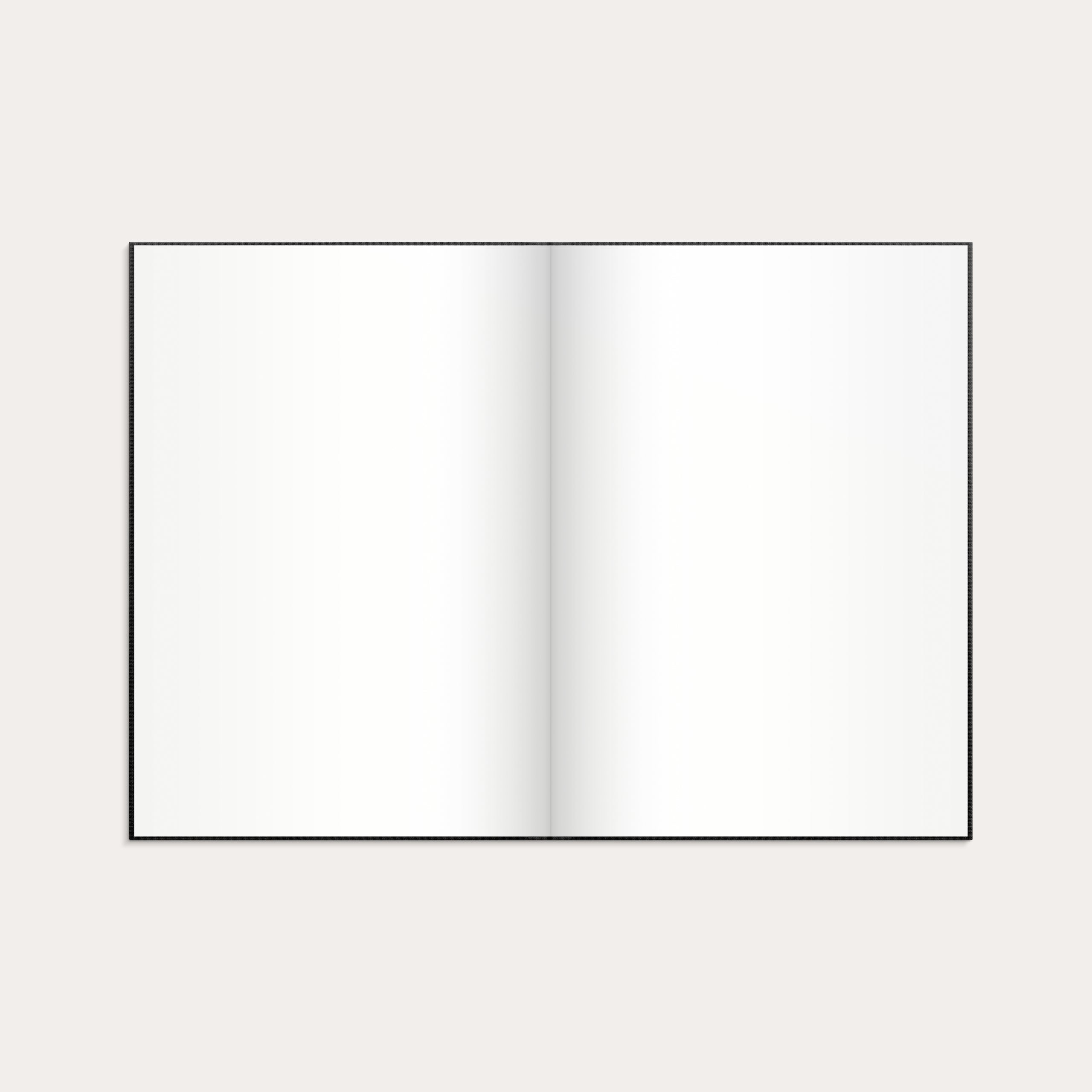 Muistikirja musta pellavatekstiili blanco A4