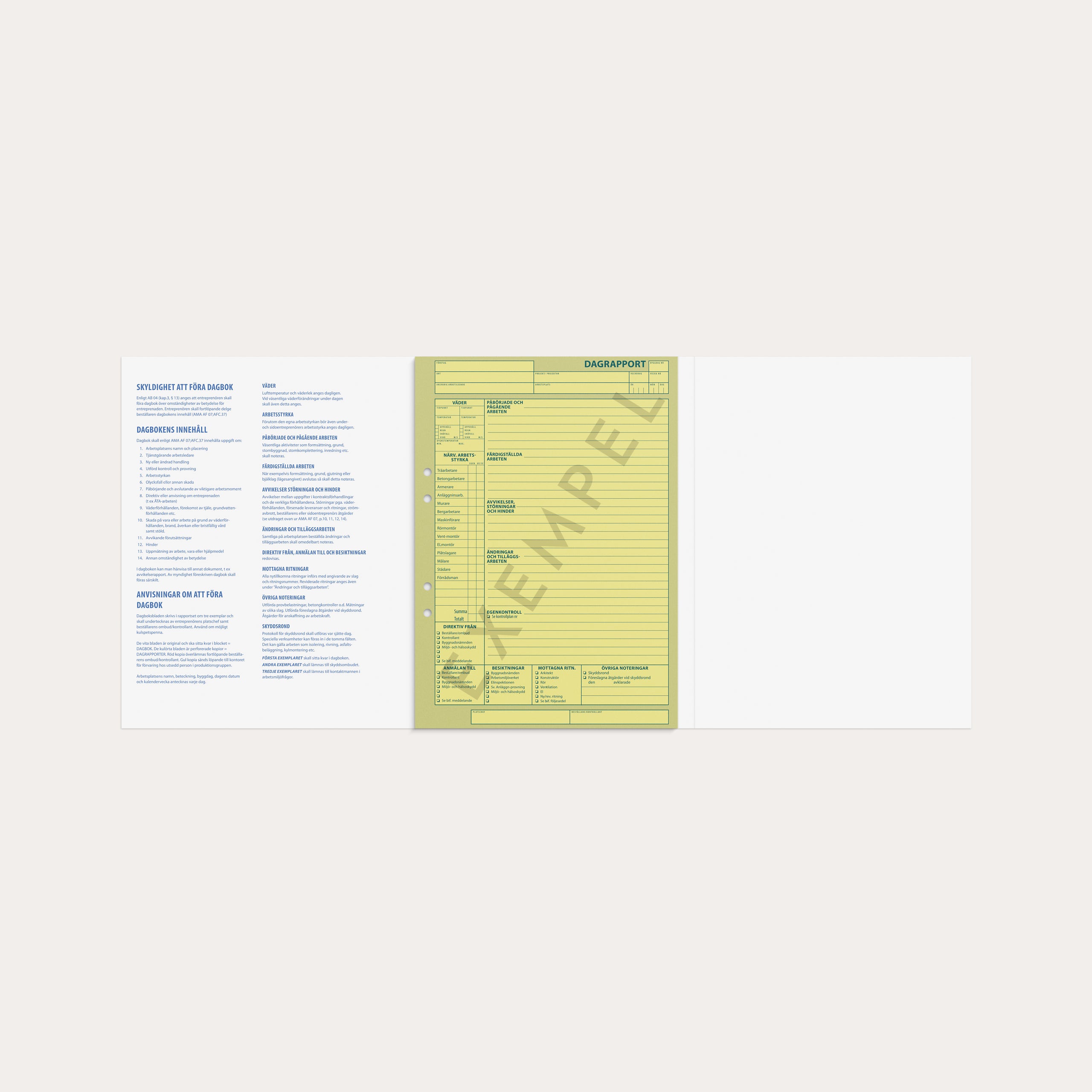 Dagboken för bygg 30 dagar