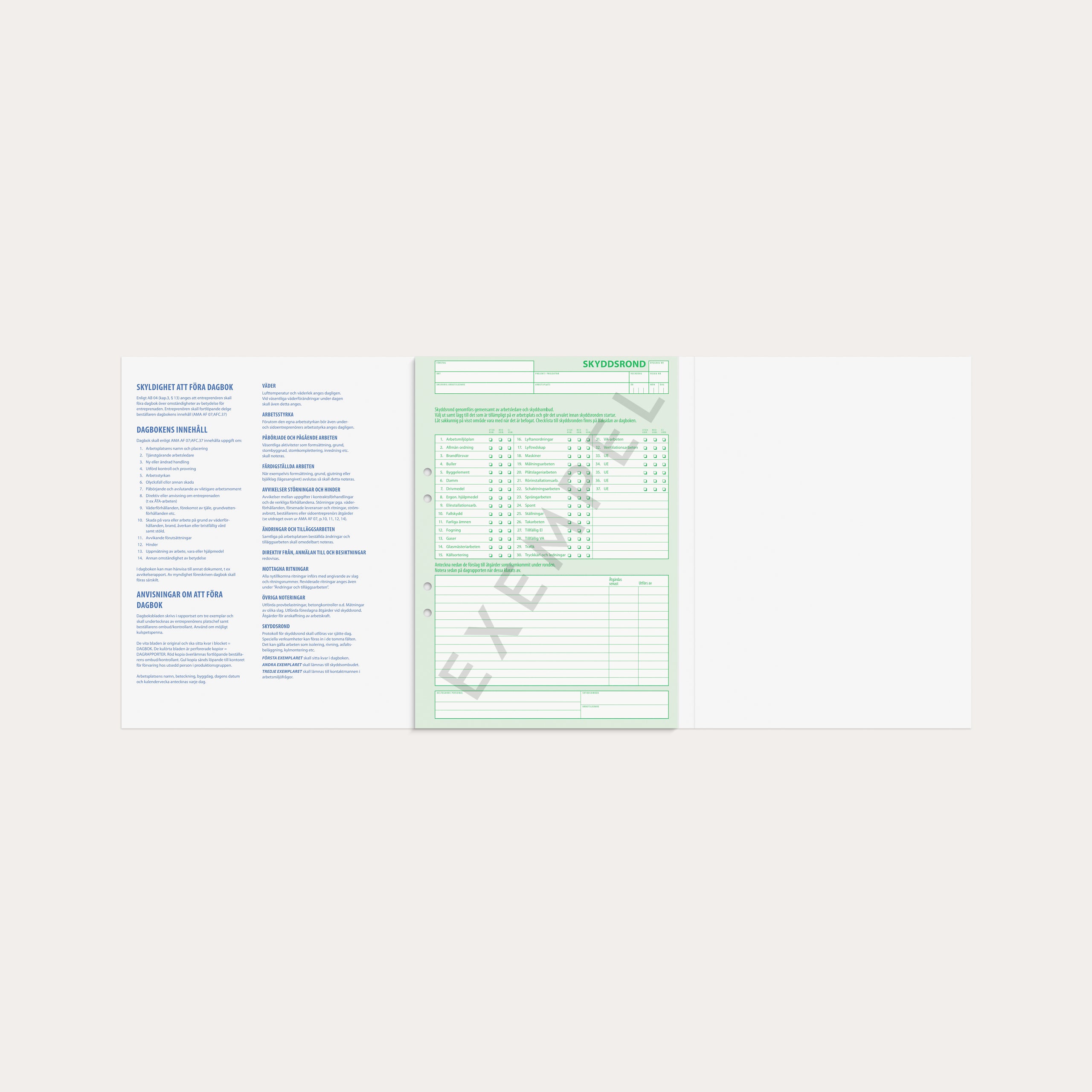 Dagboken för bygg 30 dagar