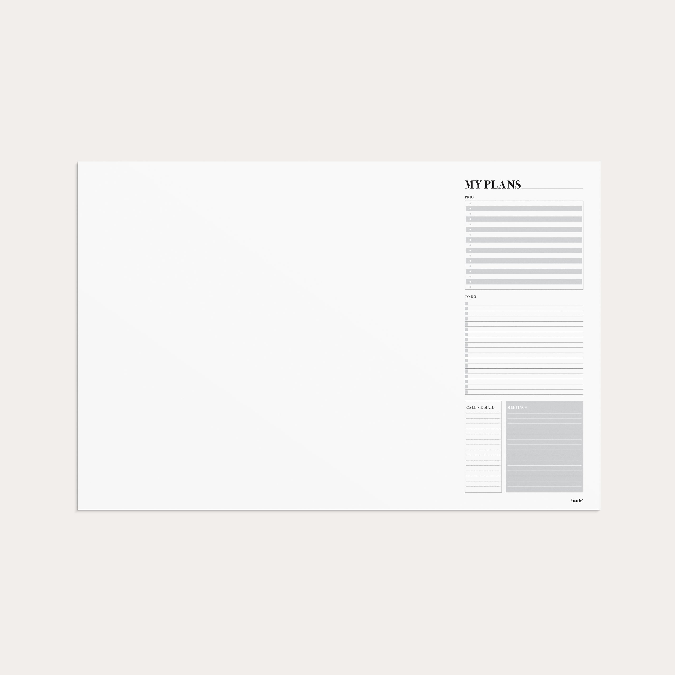 Schreibtischunterlage Get it done