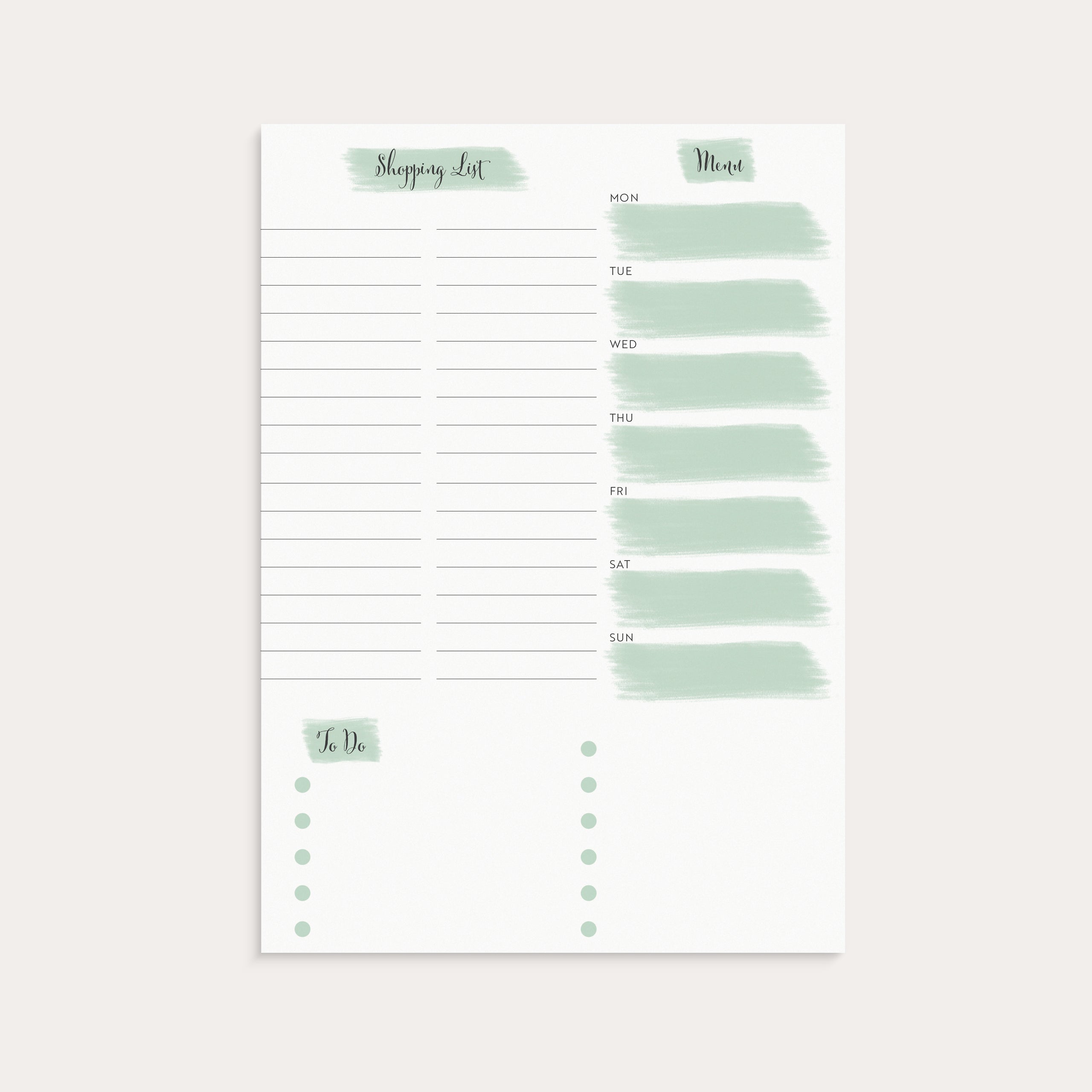 Planner Pad Life Organizer