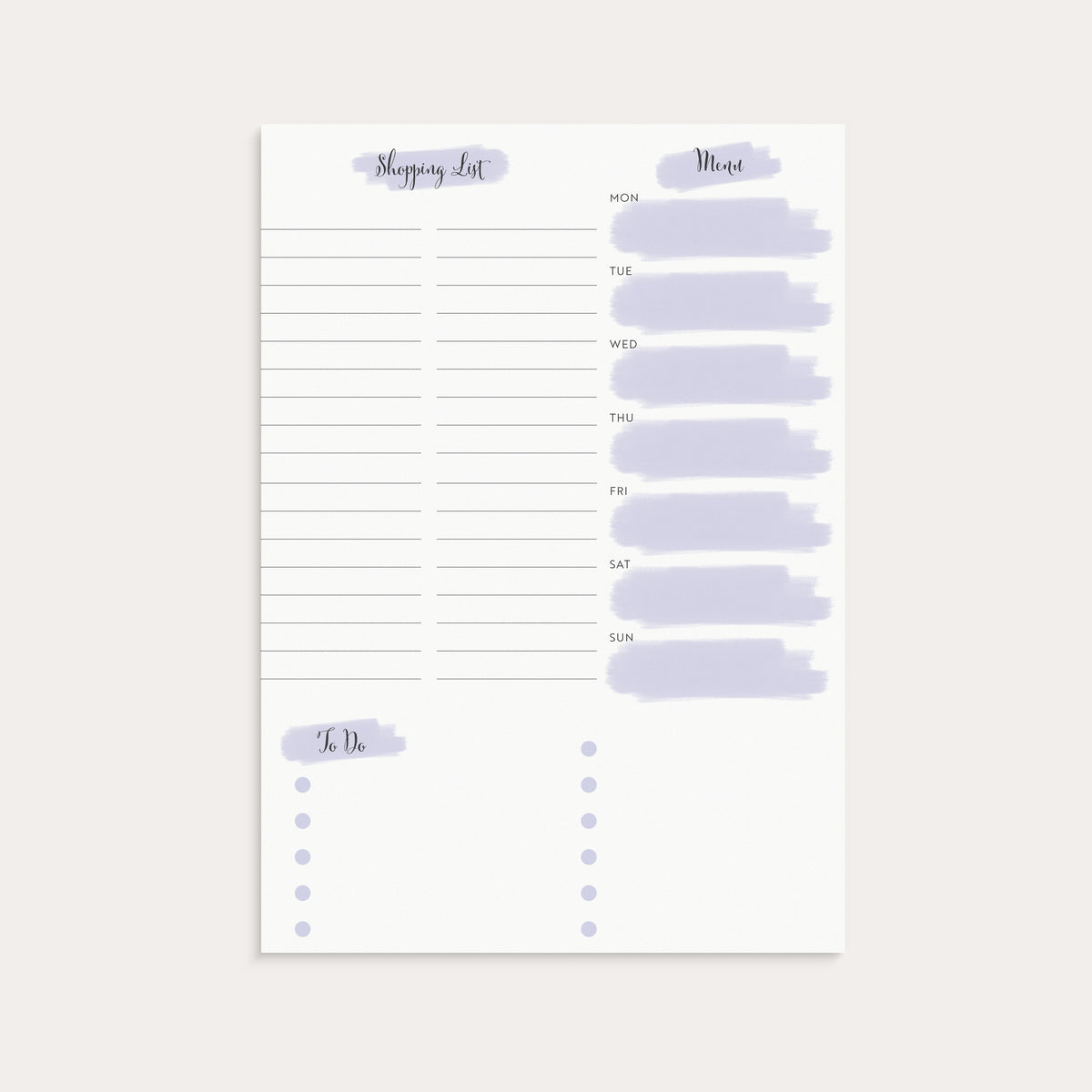 Planner Pad Life Organizer