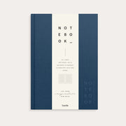 Notebook Textile Dark Blue lined A5